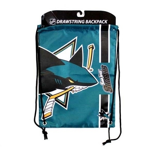 San Jose Sharks NHL Cinch Back Sack Drawstring Bag