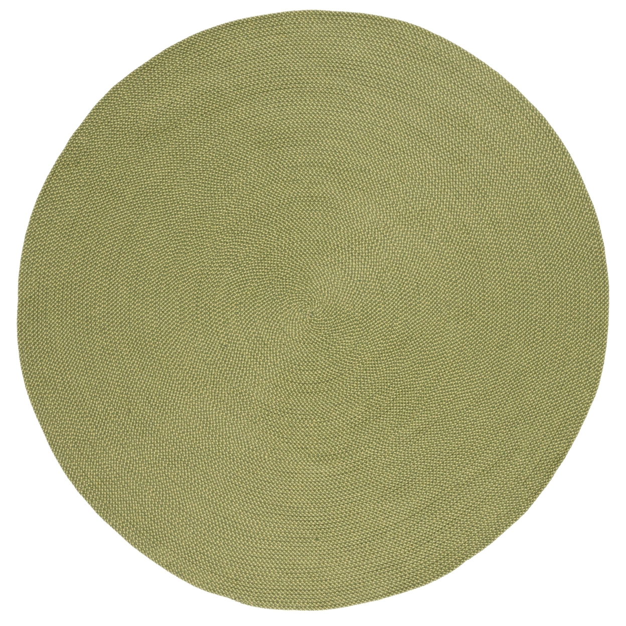 SAFAVIEH BRD403X Braided Olive / Green - Ivory / Grey, 6' X 6' Round