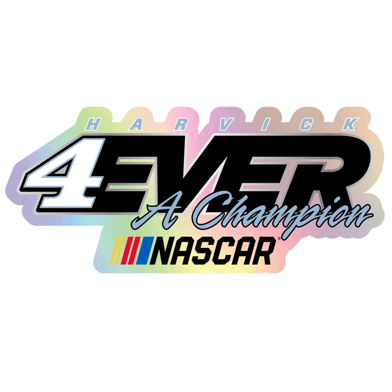 #4 Kevin Harvick Laser Cut Holographic Decal - 10-Inch
