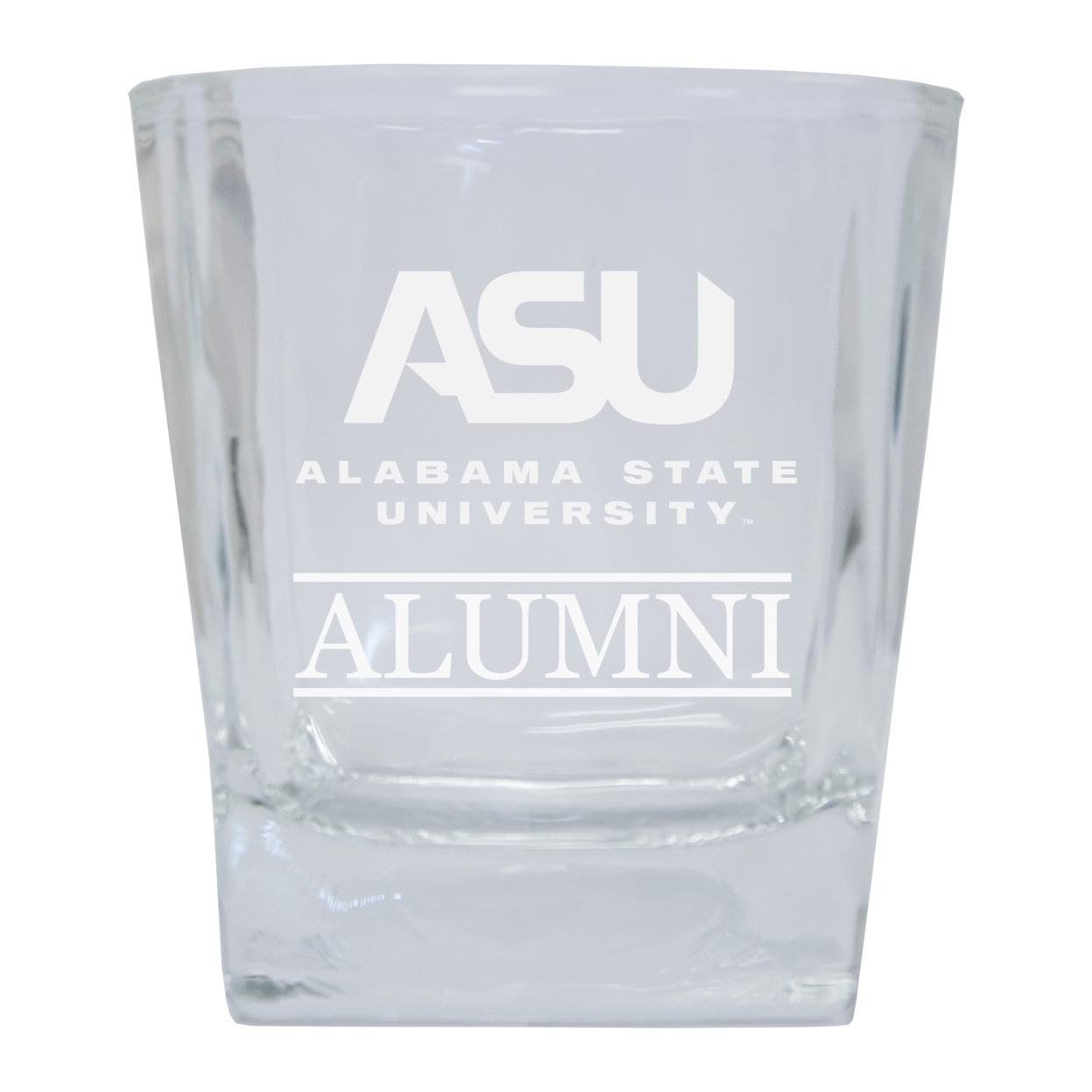 Alabama State University College Etched Alumni 10oz Glass Tumbler