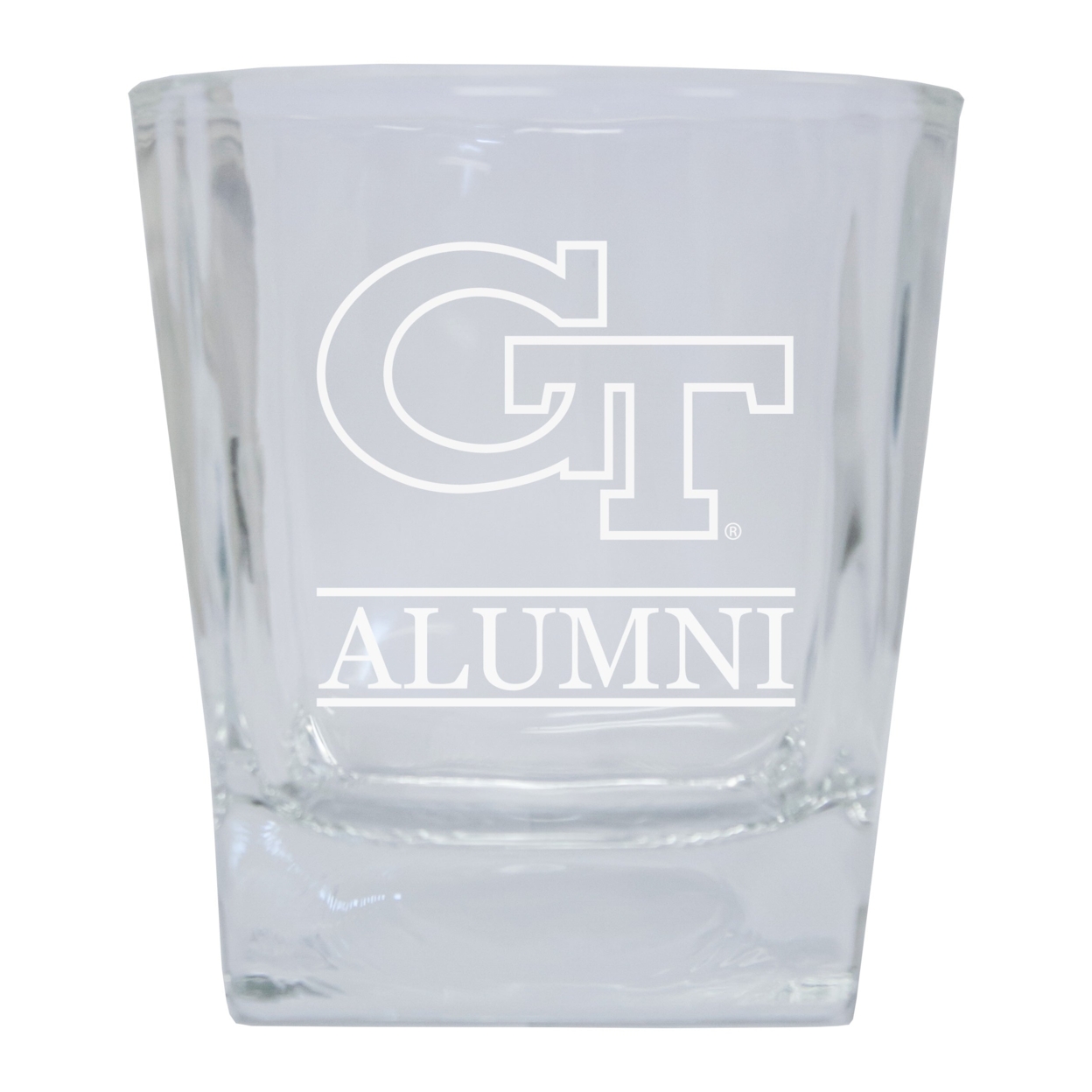 Georgia Tech Yellow Jackets Etched Alumni 10oz Glass Tumbler