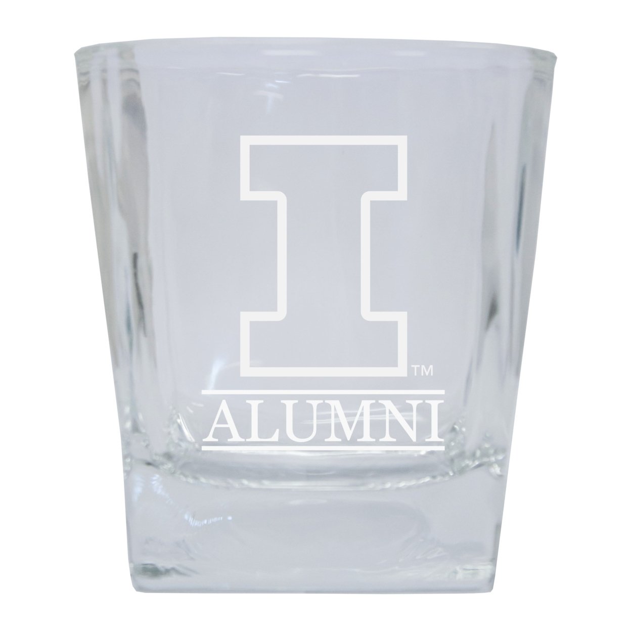 Illinois Fighting Illini Etched Alumni 10oz Glass Tumbler
