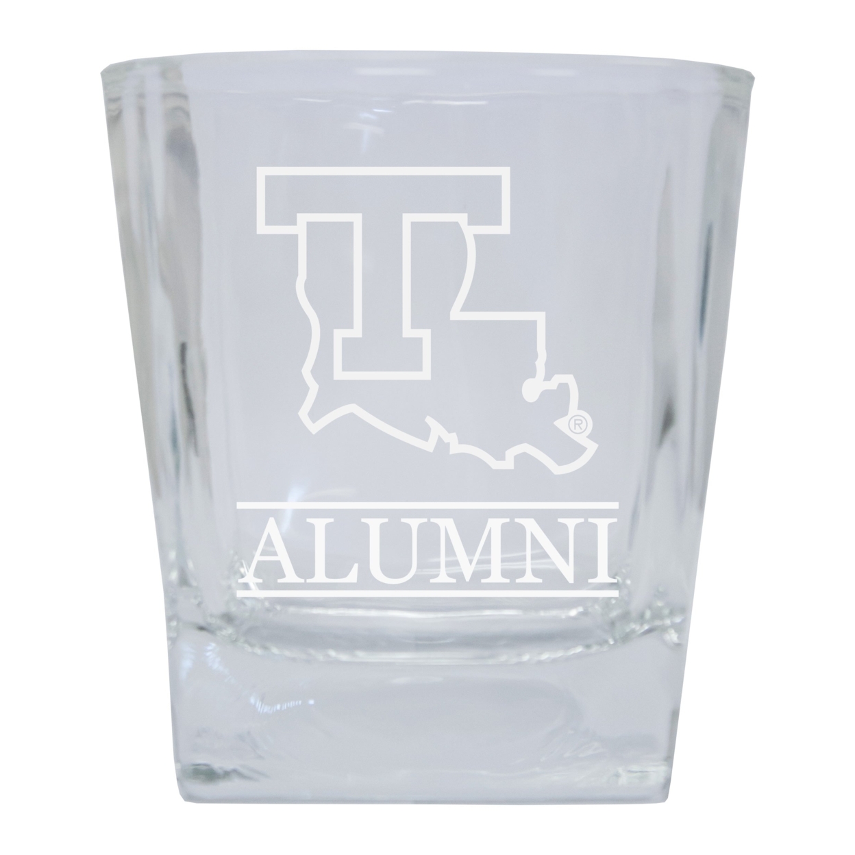 Louisiana Tech Bulldogs Etched Alumni 10oz Glass Tumbler