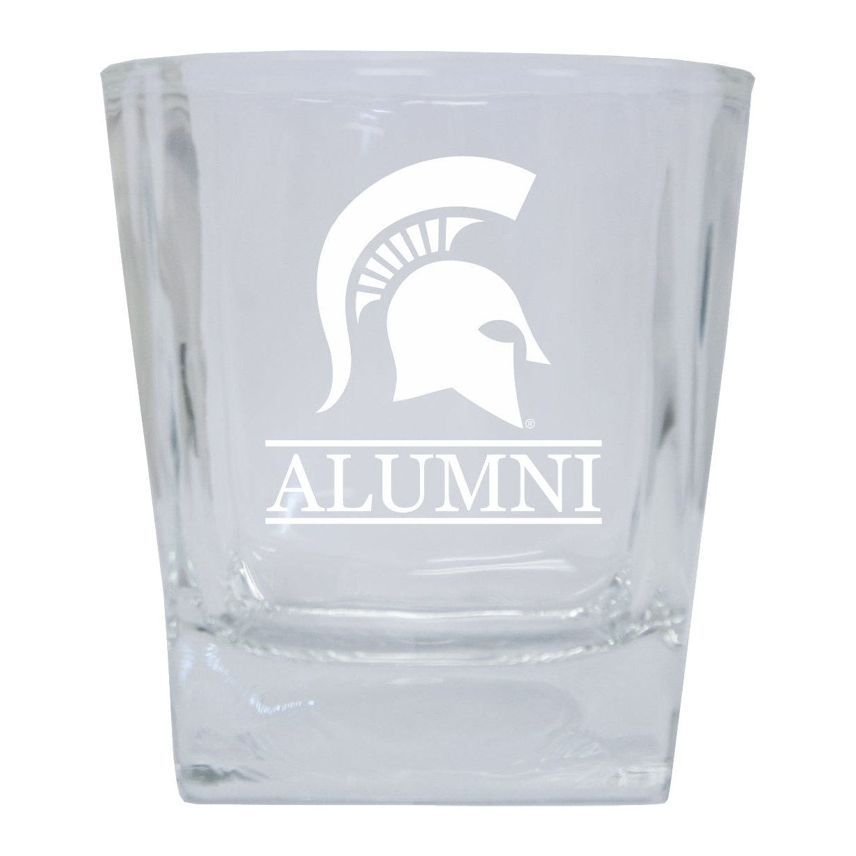 Michigan State Spartans Etched Alumni 10oz Glass Tumbler