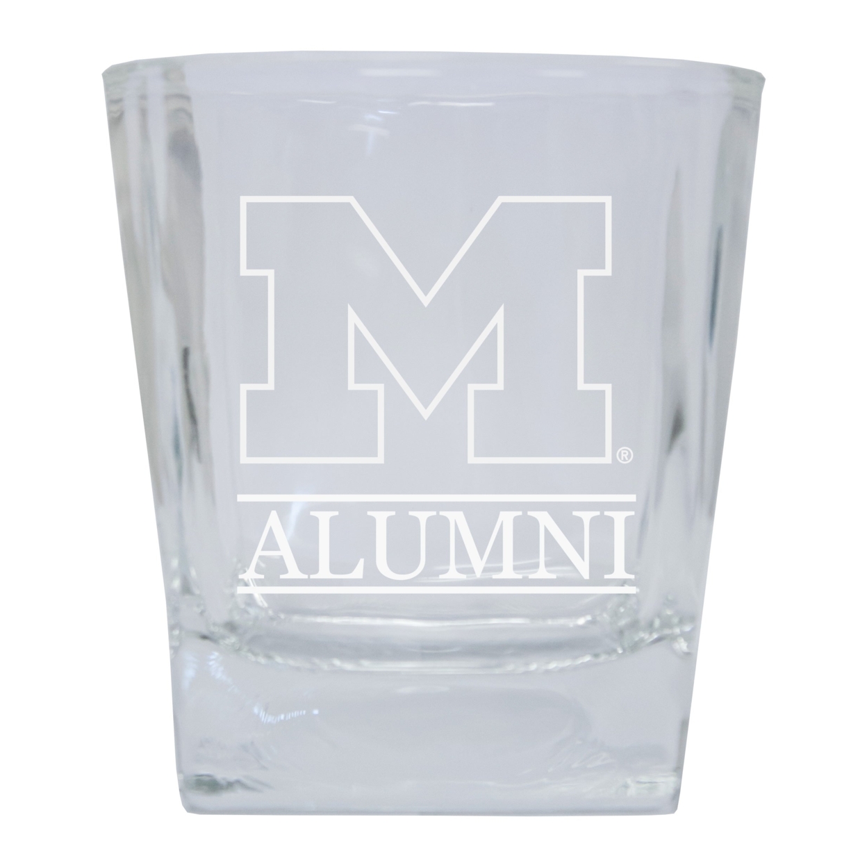 Michigan Wolverines Etched Alumni 10oz Glass Tumbler