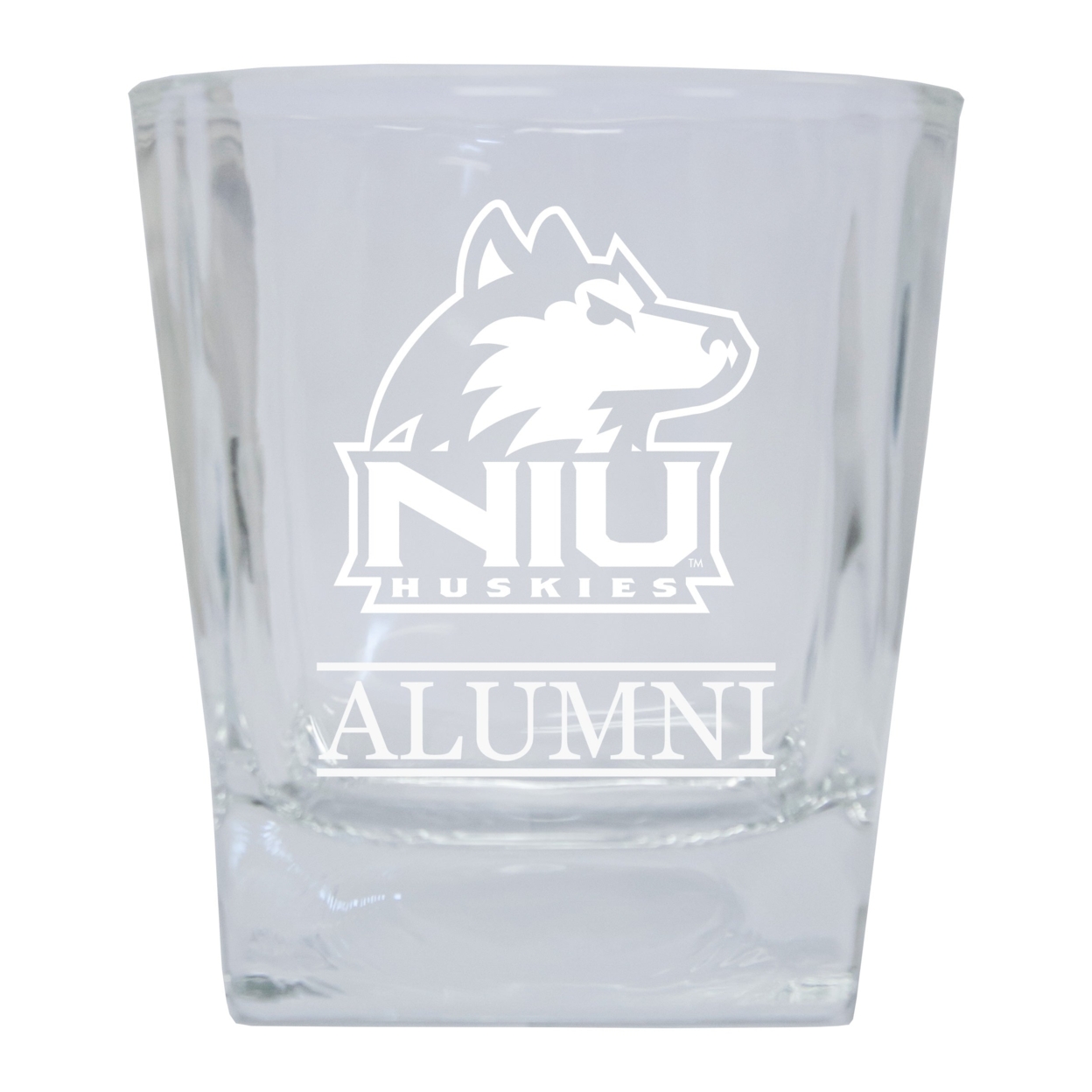 Northern Illinois Huskies Etched Alumni 10oz Glass Tumbler