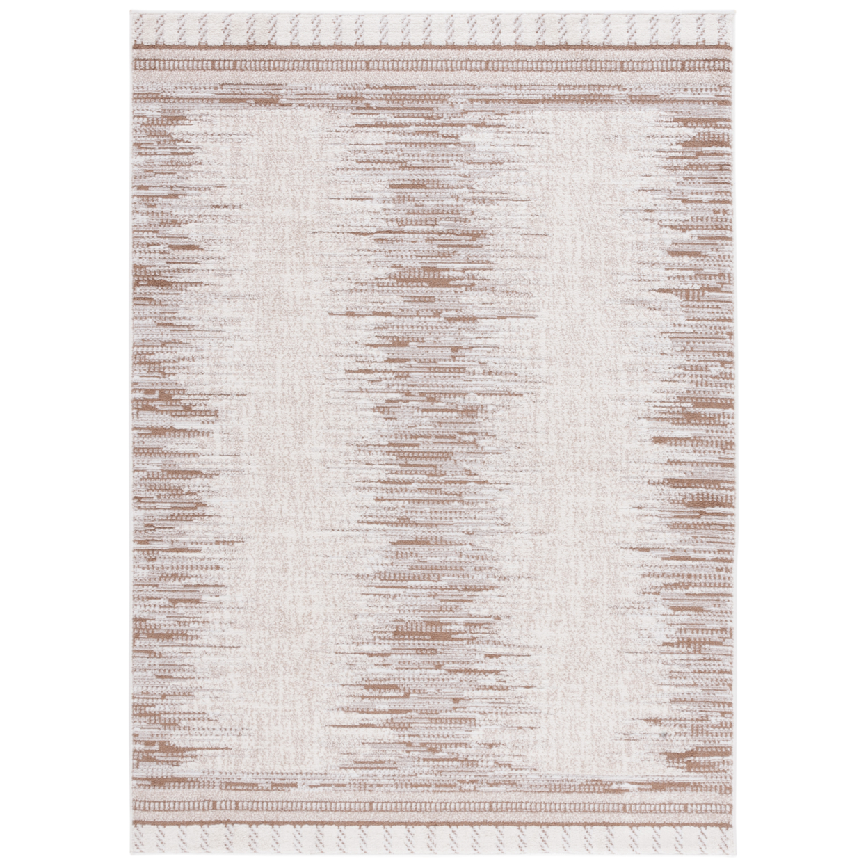 Safavieh ALM732T Alamo Taupe / Ivory - Charcoal / Gold, 9' X 12' Rectangle
