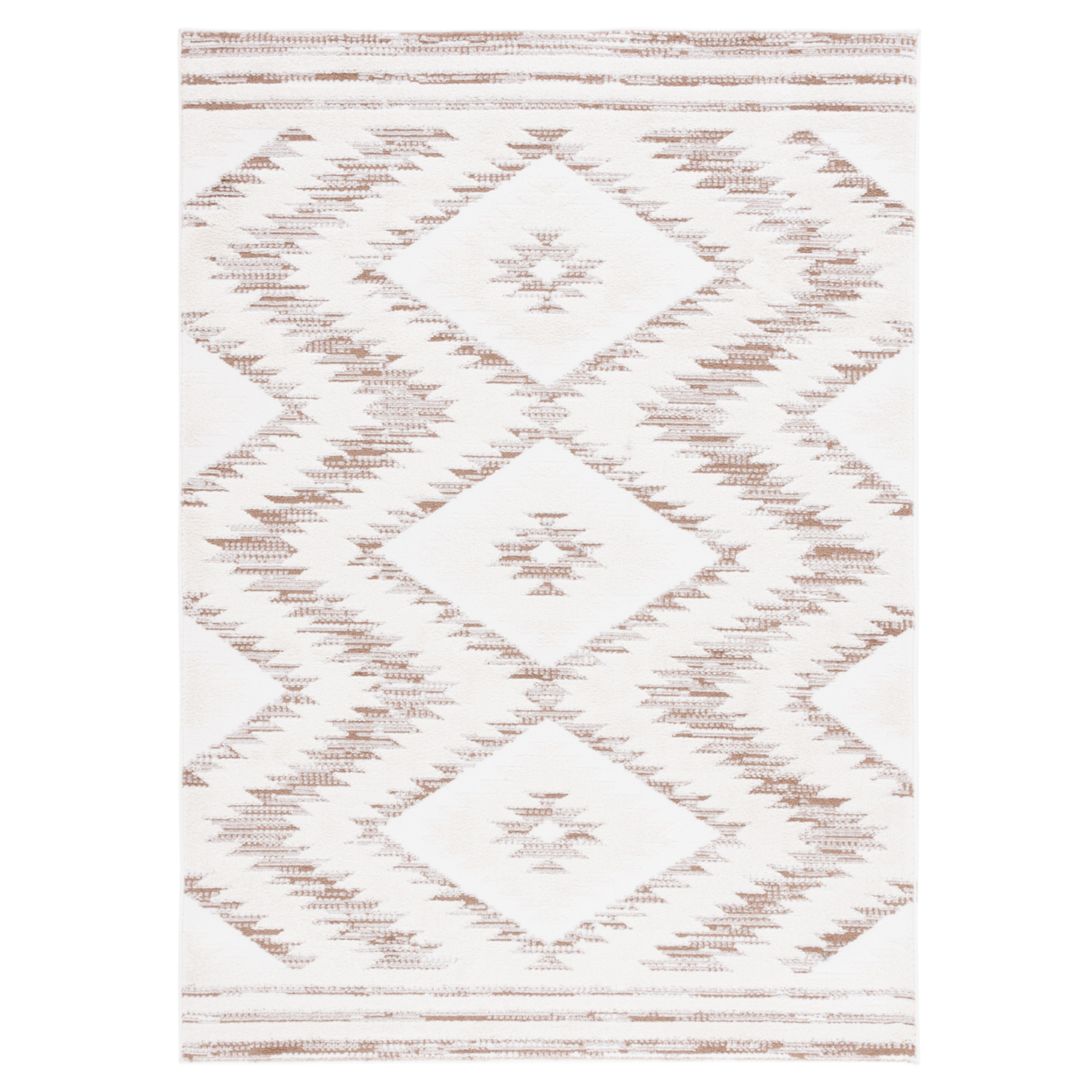Safavieh ALM737T Alamo Ivory / Taupe - Charcoal / Gold, 8' X 10' Rectangle
