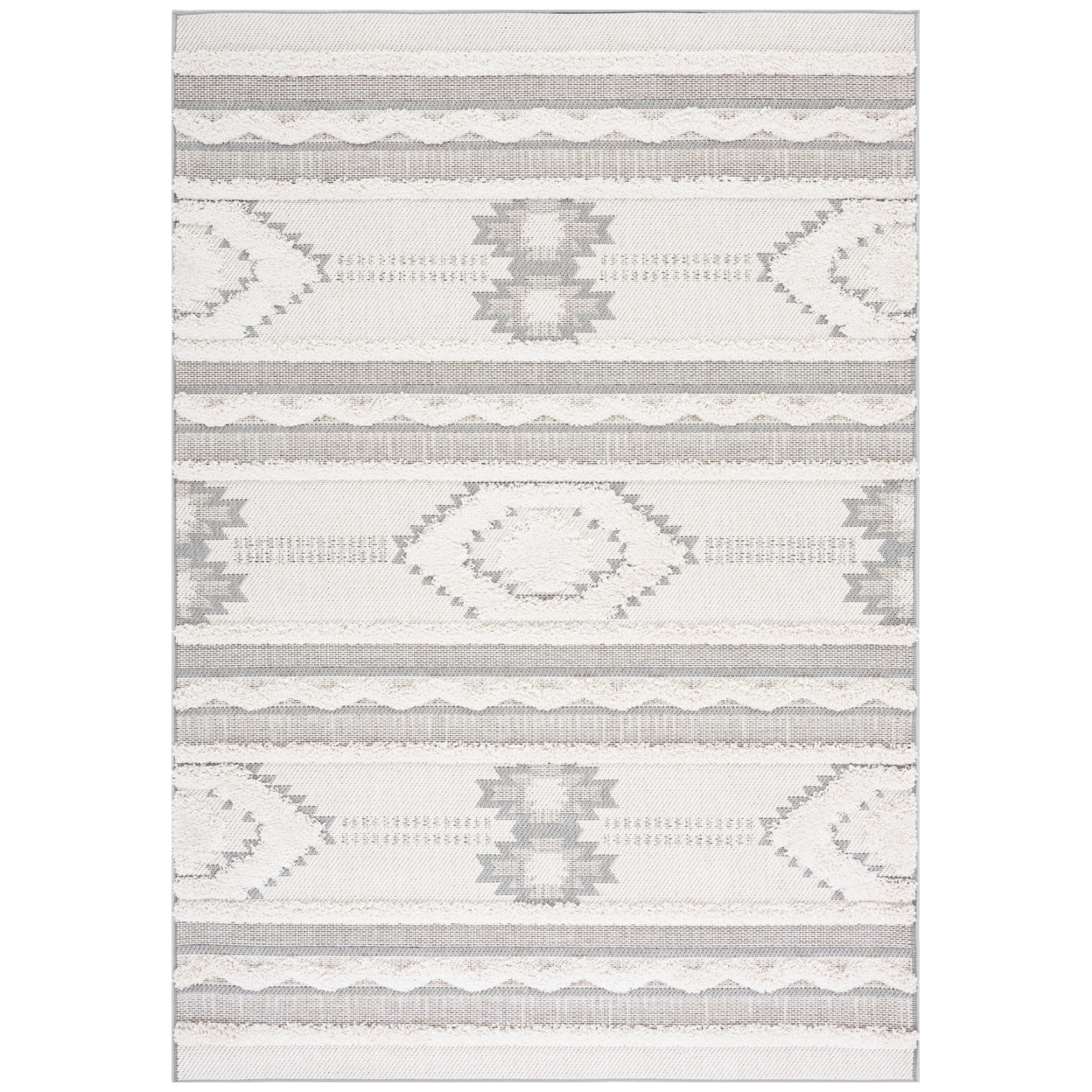 Safavieh COT206A Cottage Ivory / Light Grey - Olive / Green, 2' X 8' Runner