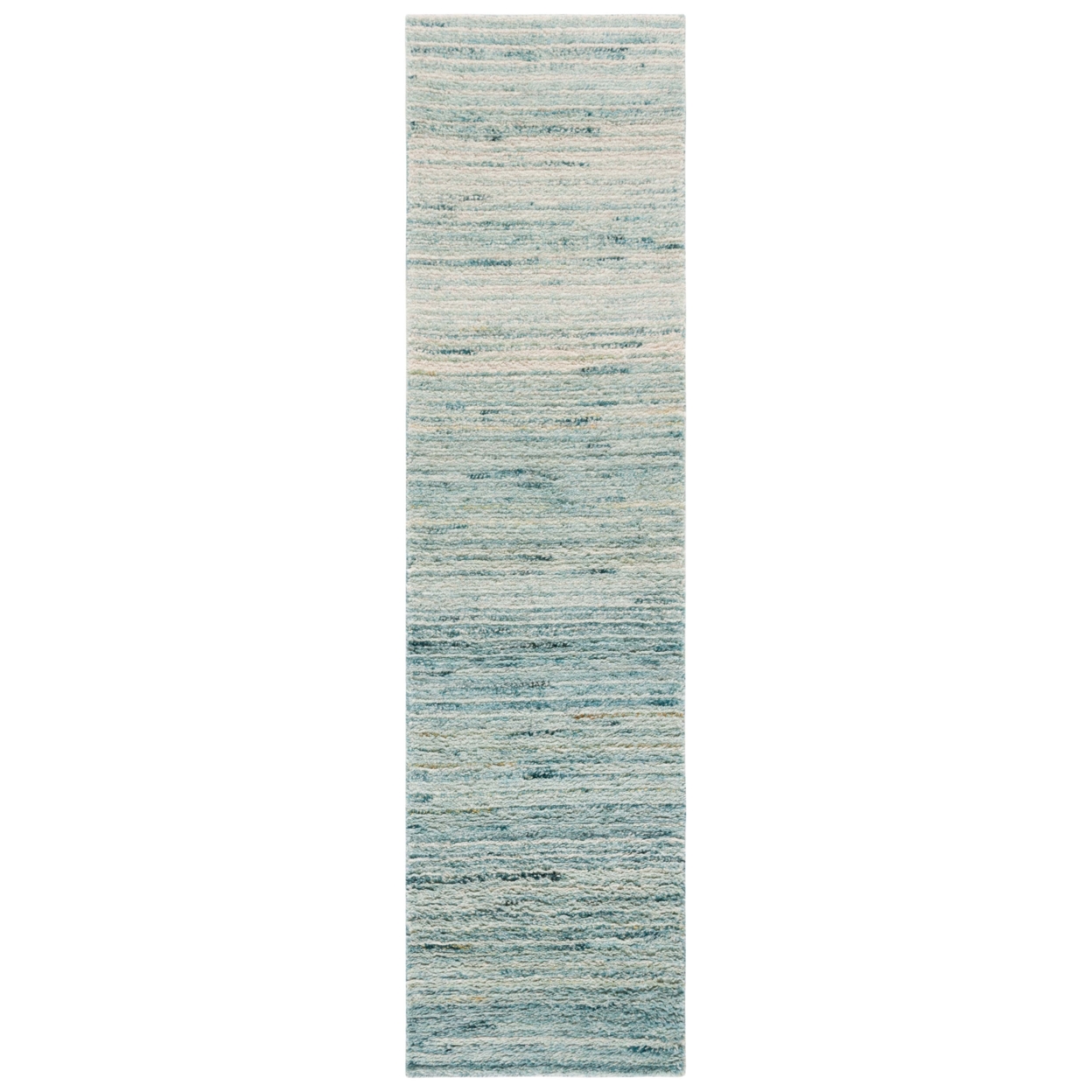 Safavieh CSB792K Casablanca Turquoise / Ivory - Charcoal / Natural, 2'-3 X 9' Runner