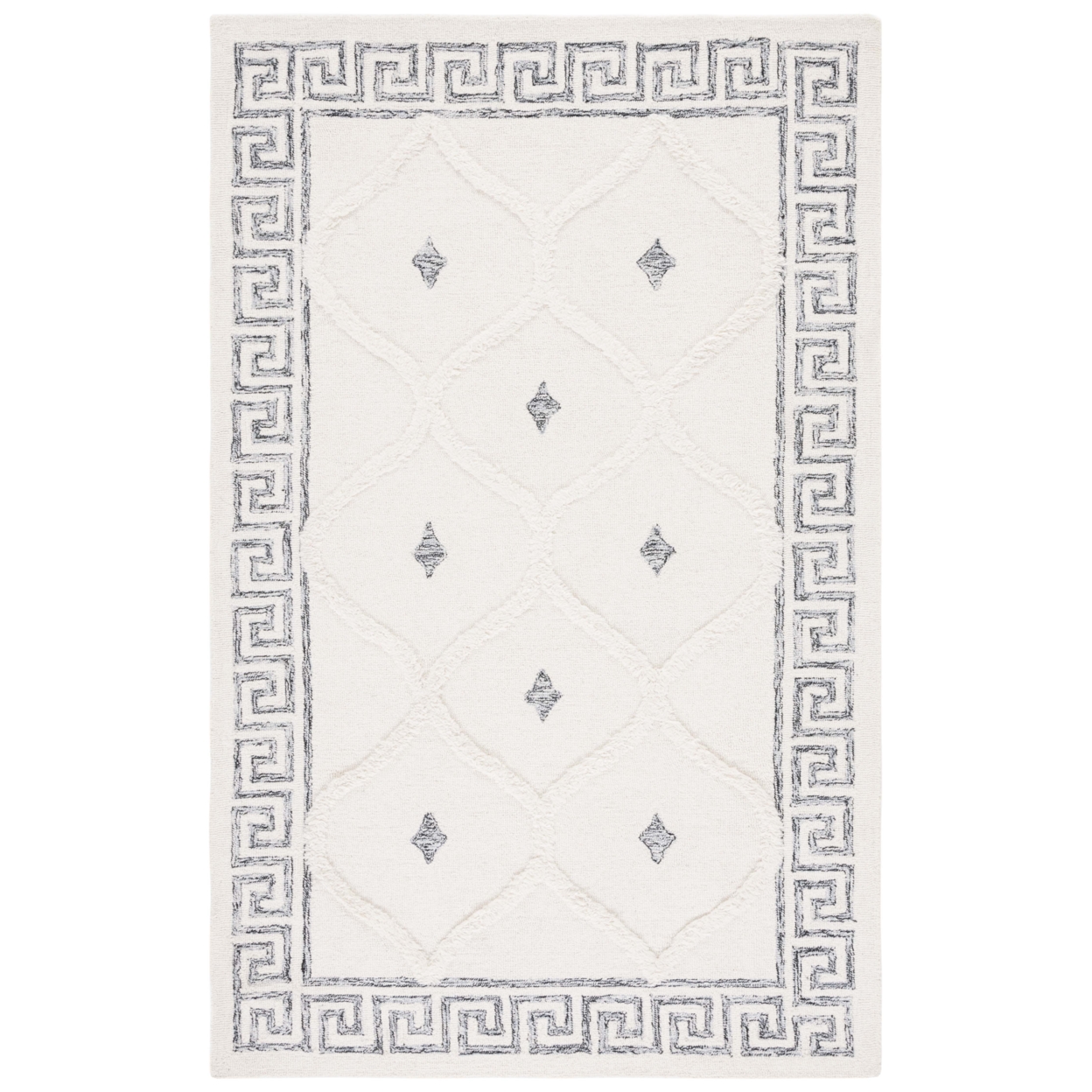 Safavieh CSB988A Casablanca Ivory / Black - Red / Natural, 5' X 8' Rectangle