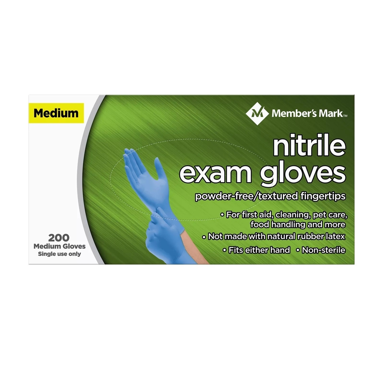 Member's Mark Nitrile Gloves, Medium (200 Count)
