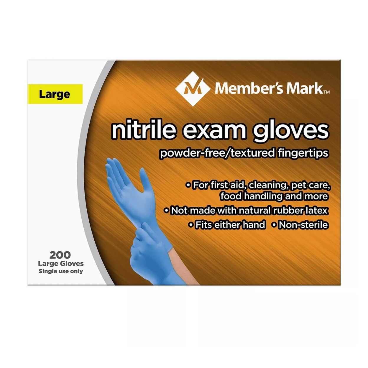 Member's Mark Nitrile Gloves, Large (200 Count)