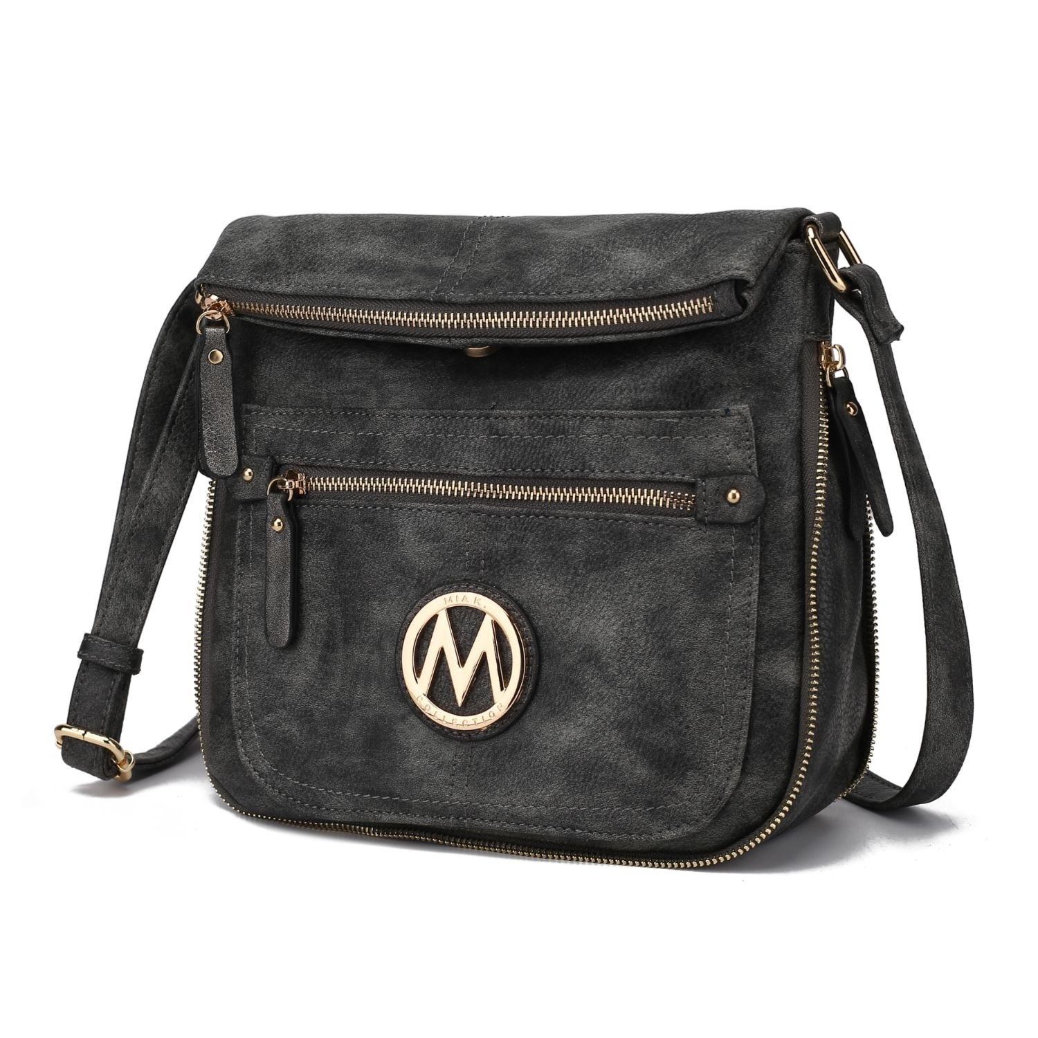 MKF Collection Luciana Crossbody Bag By Mia K. - Charcoal
