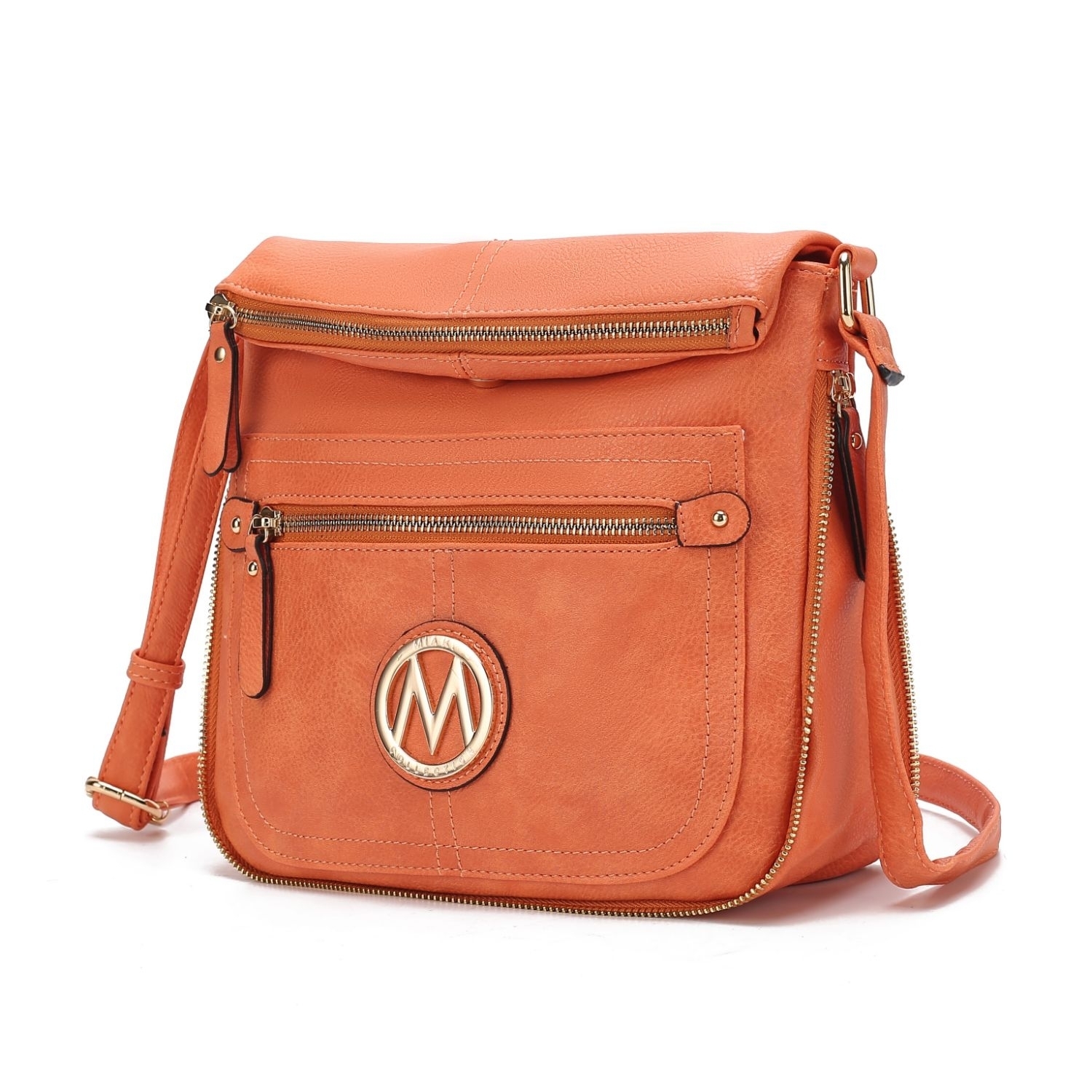 MKF Collection Luciana Crossbody Bag By Mia K. - Orange