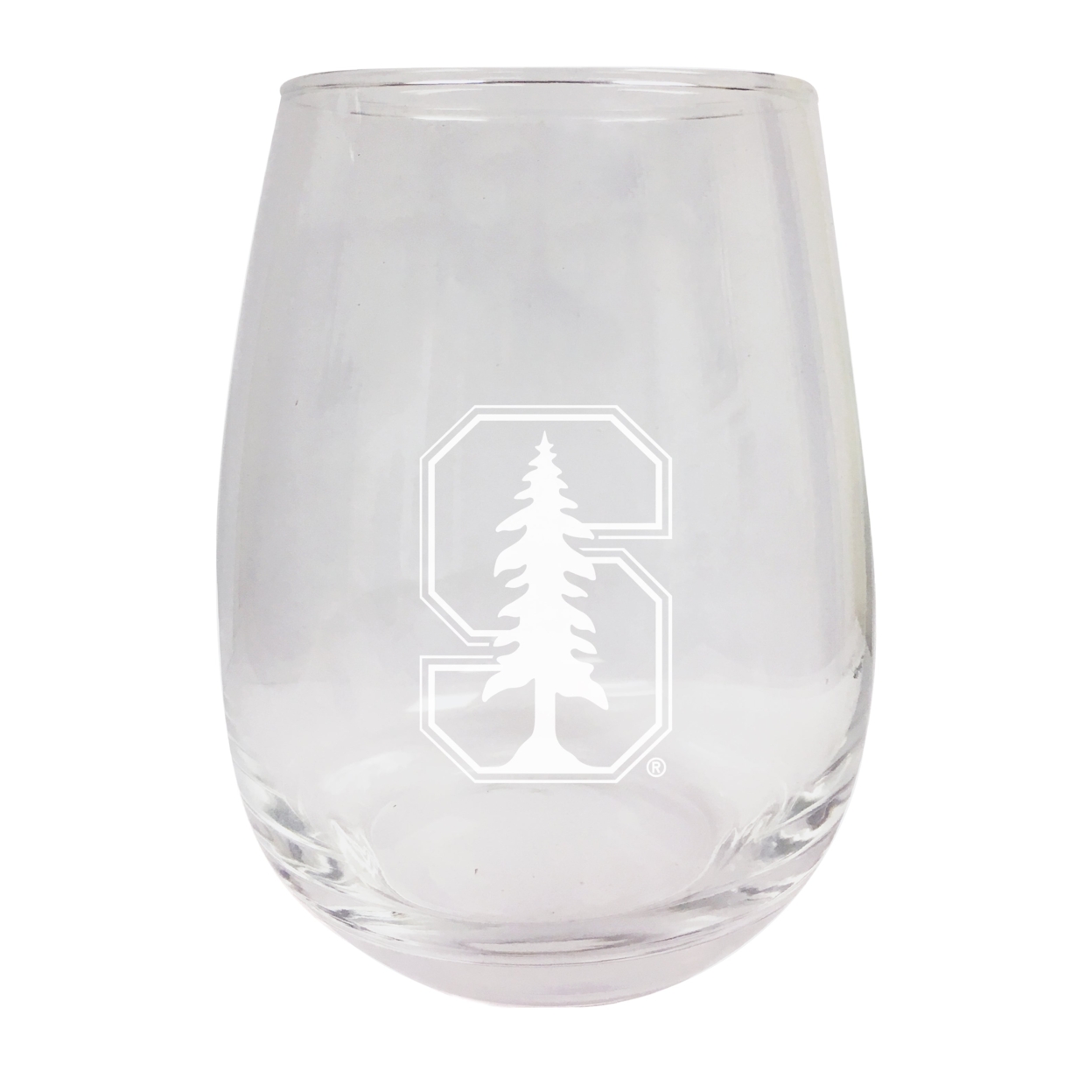 Stanford University 9 Oz Etched Stemless Wine Glass - Single