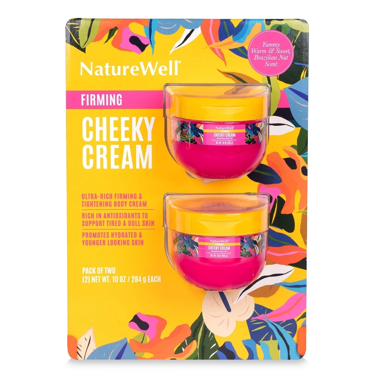 NatureWell Firming Cheeky Cream, 10 Ounce (Pack Of 2)