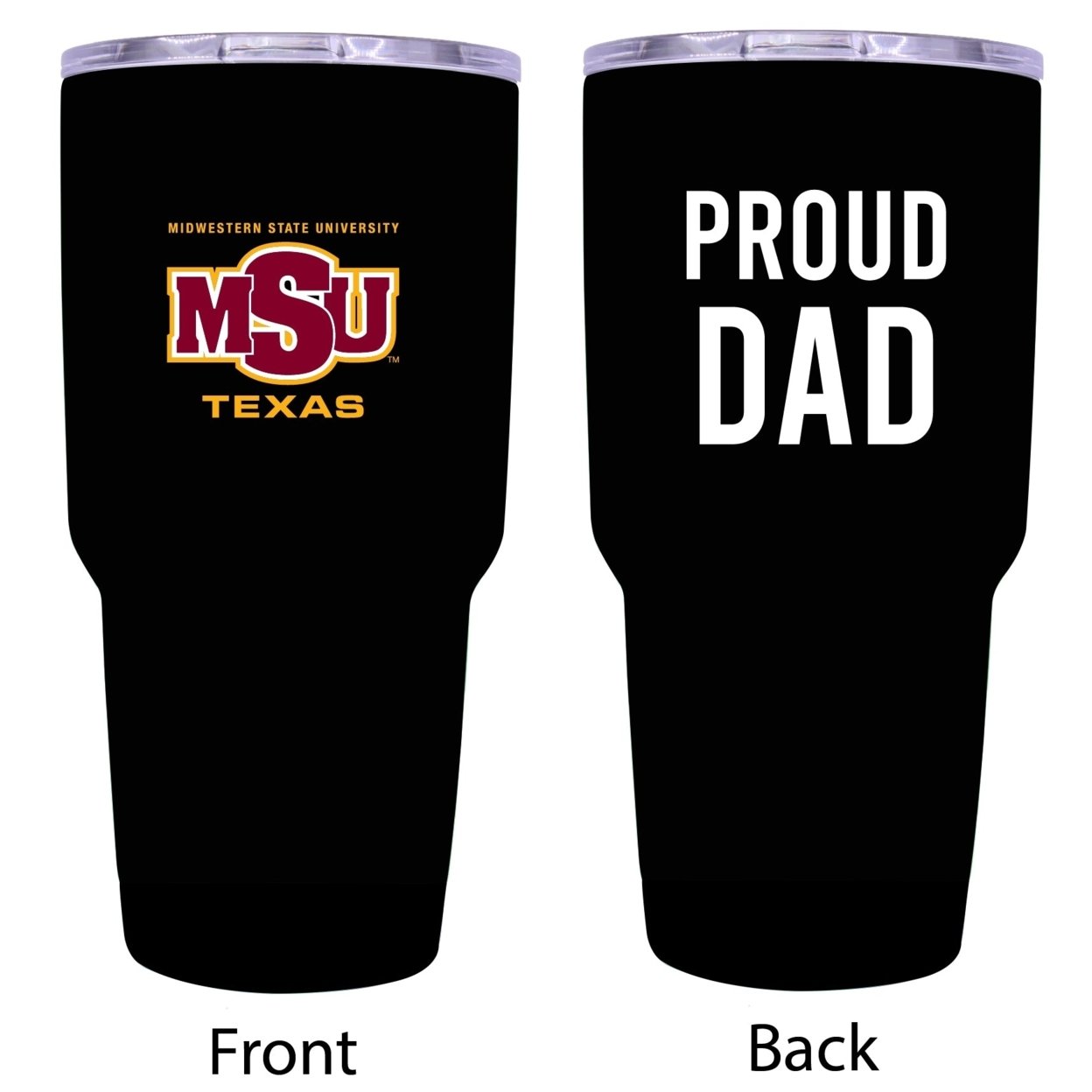 Midwestern State University Proud Dad 24 Oz Insulated Stainless Steel Tumbler