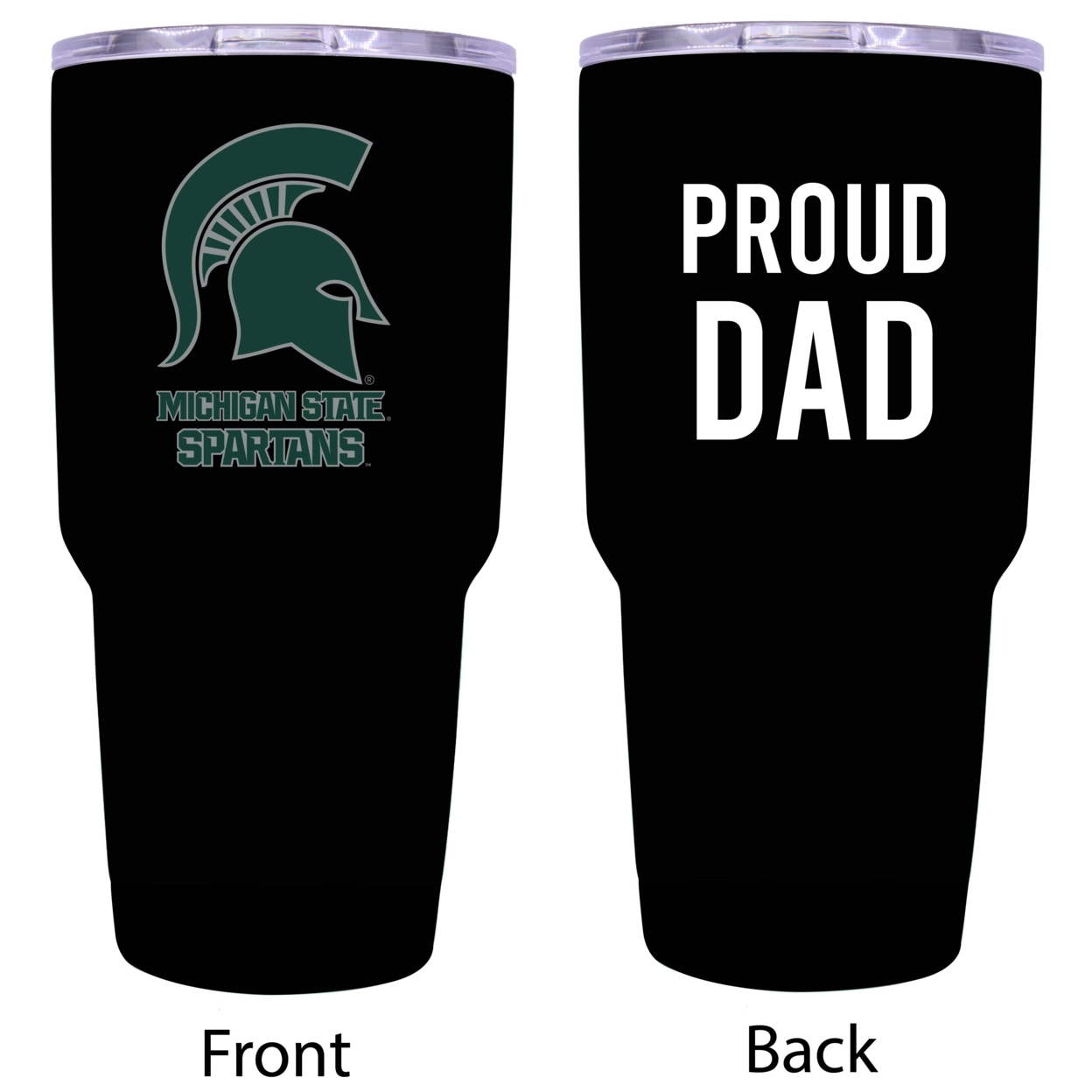 Michigan State Spartans Proud Dad 24 Oz Insulated Stainless Steel Tumbler
