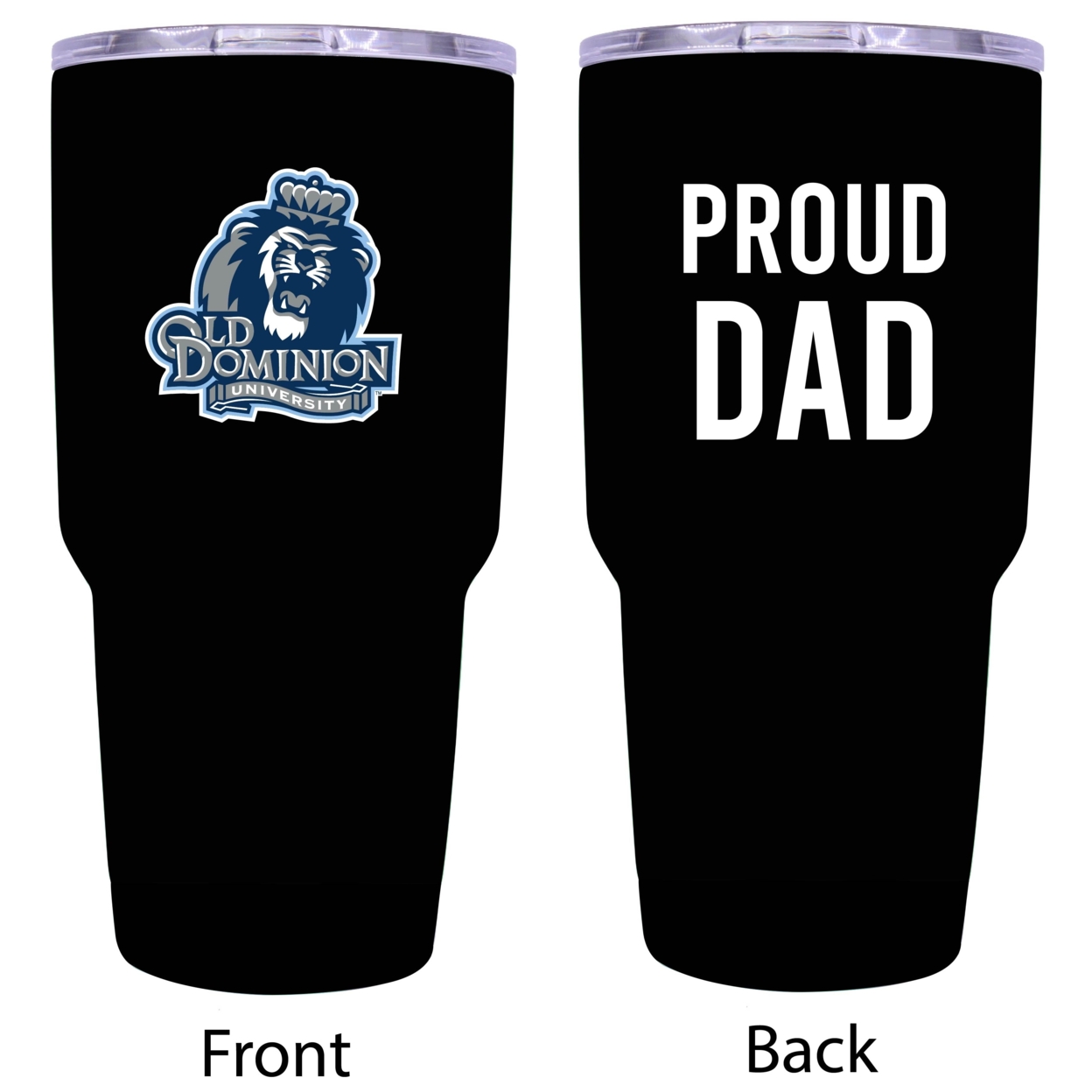 Old Dominion Monarchs Proud Dad 24 Oz Insulated Stainless Steel Tumbler