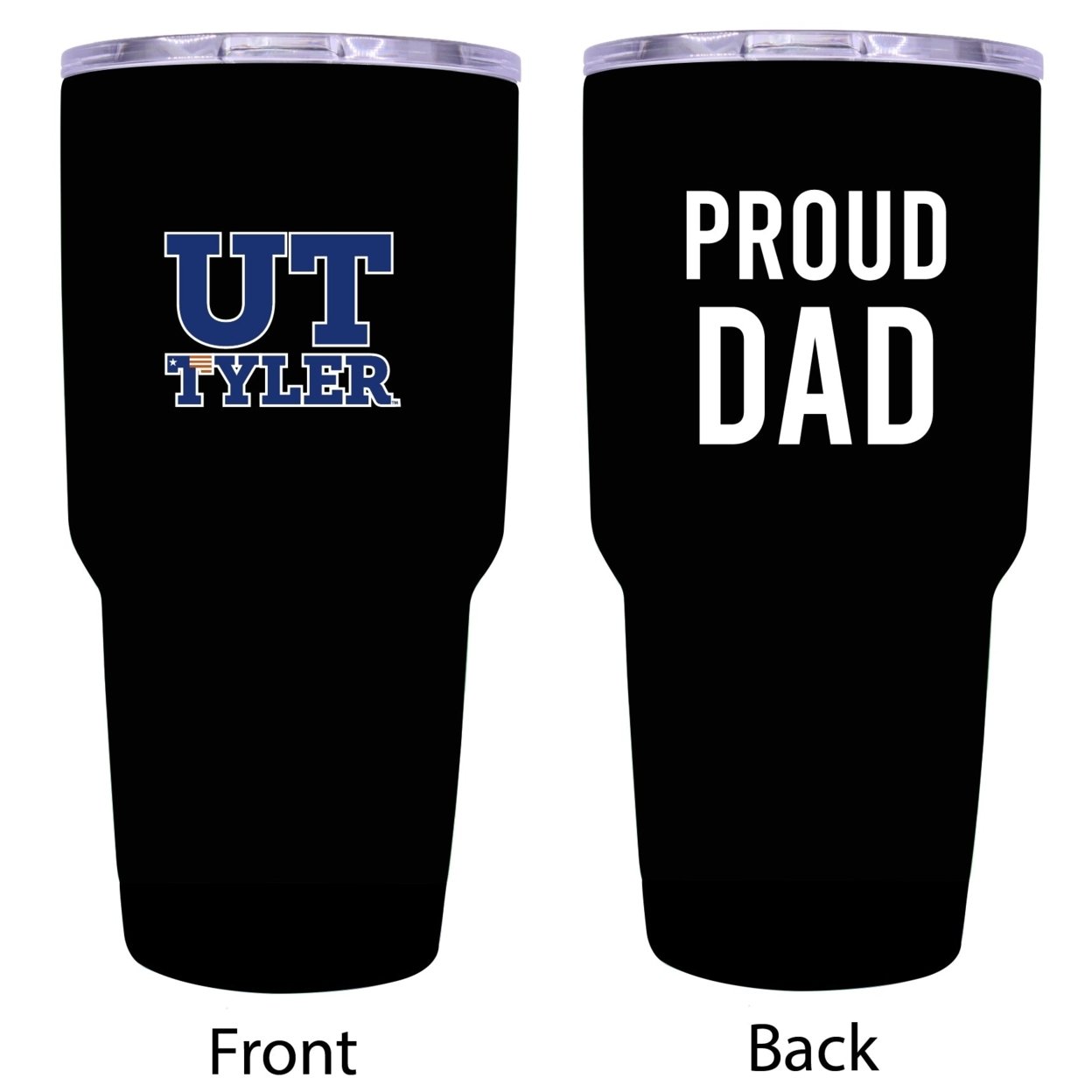 The University Of Texas At Tyler Proud Dad 24 Oz Insulated Stainless Steel Tumbler