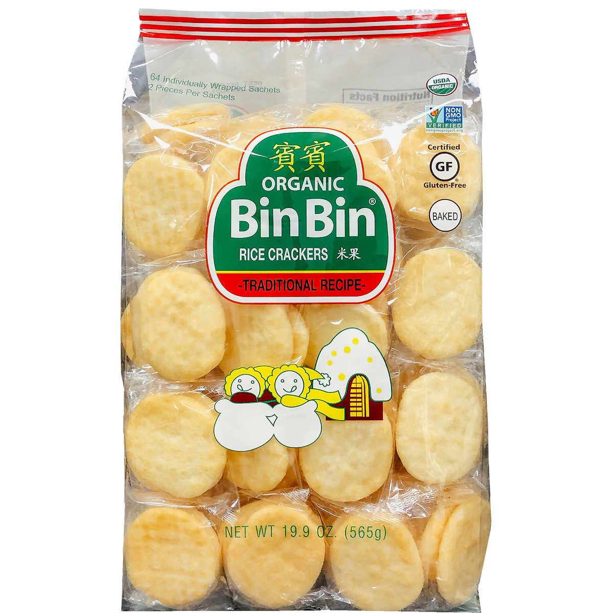 Bin Bin Organic Rice Crackers, Traditional Recipe (19.9 Ounce)