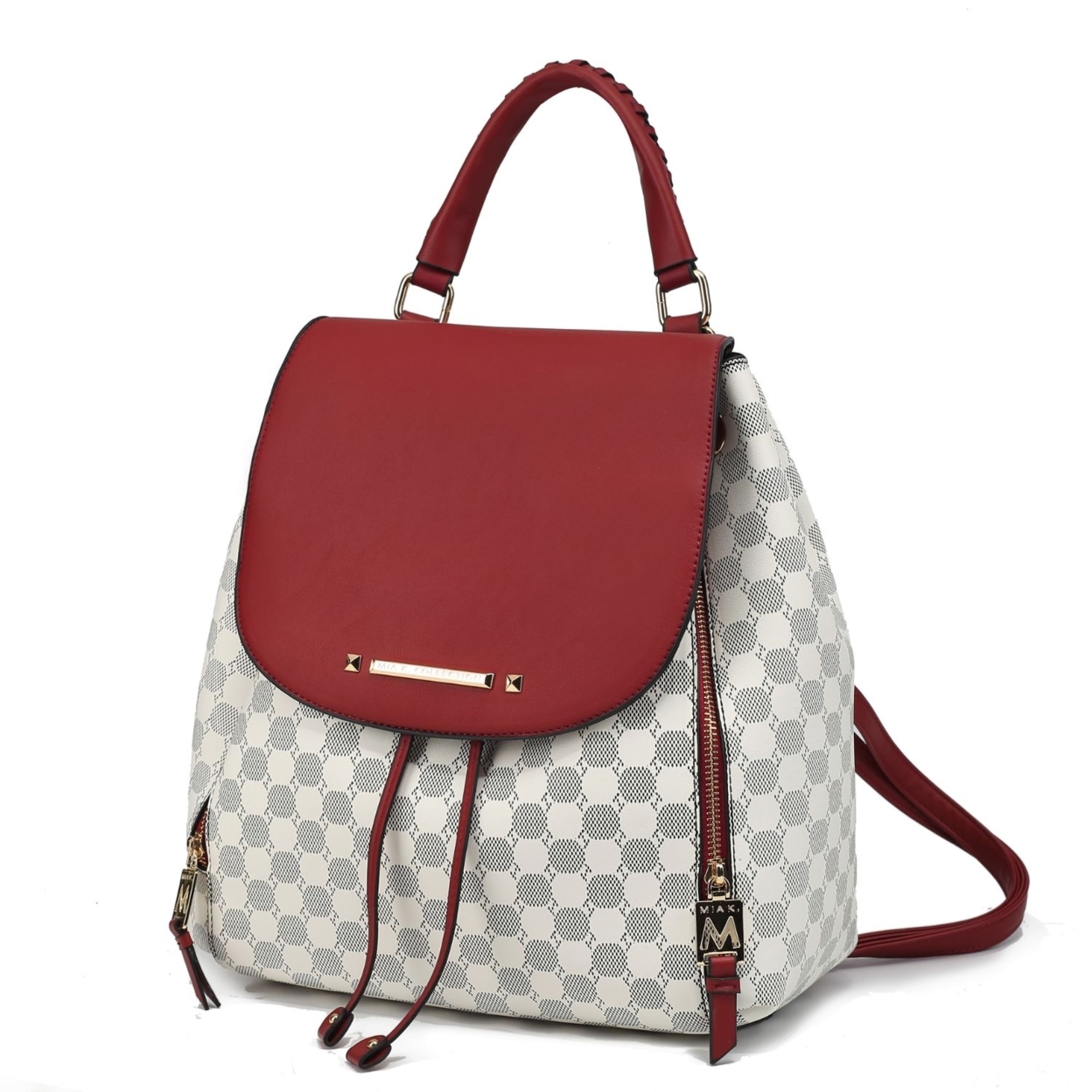 MKF Collection Kimberly Circular Print Backpack By Mia K. - Red