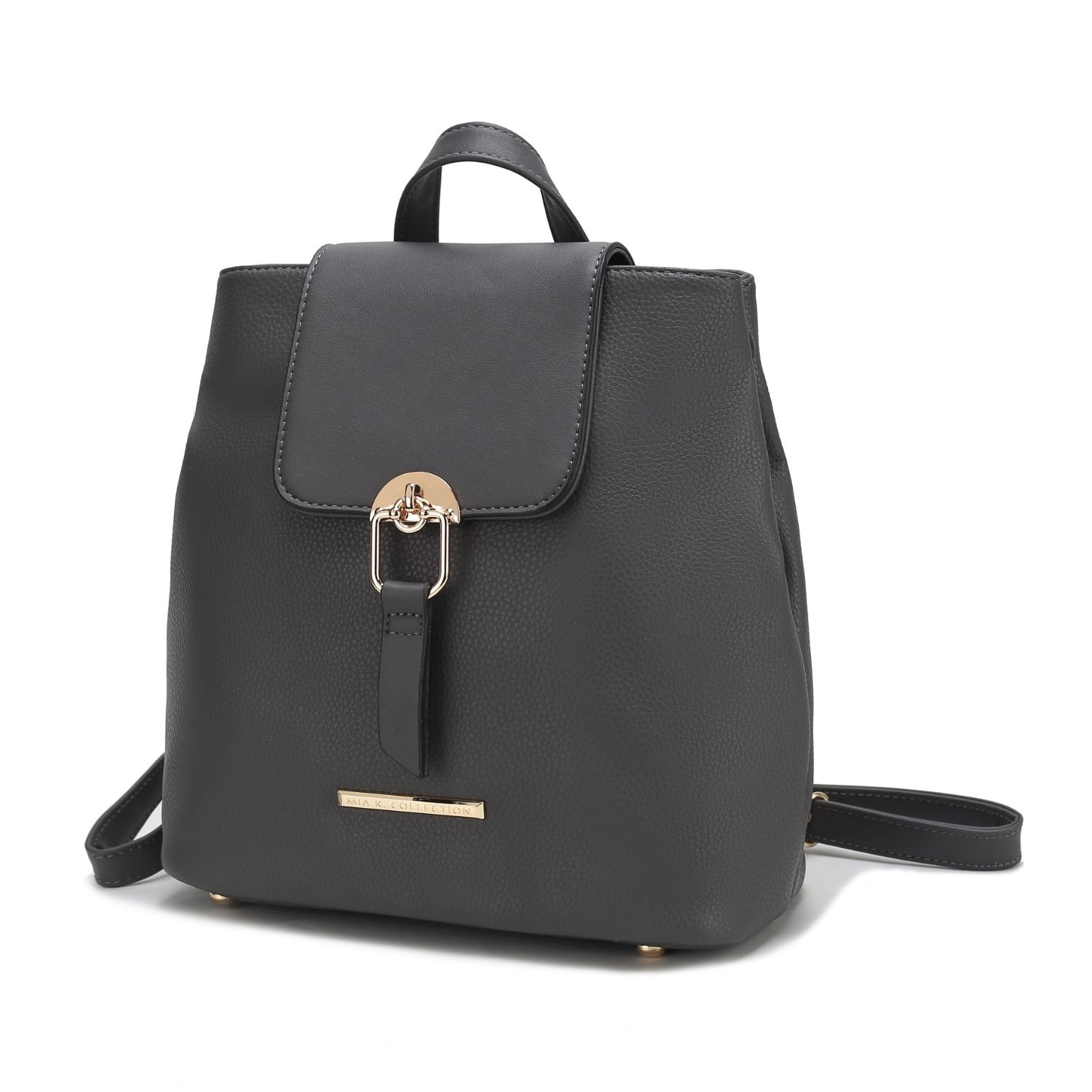 MKF Collection Ingrid Vegan Leather Women's Convertible Backpack By Mia K - Charcoal