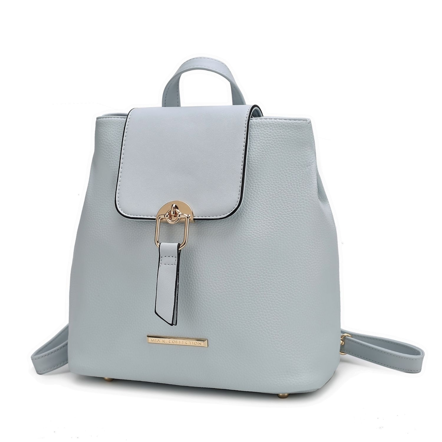 MKF Collection Ingrid Vegan Leather Women's Convertible Backpack By Mia K - Light Blue