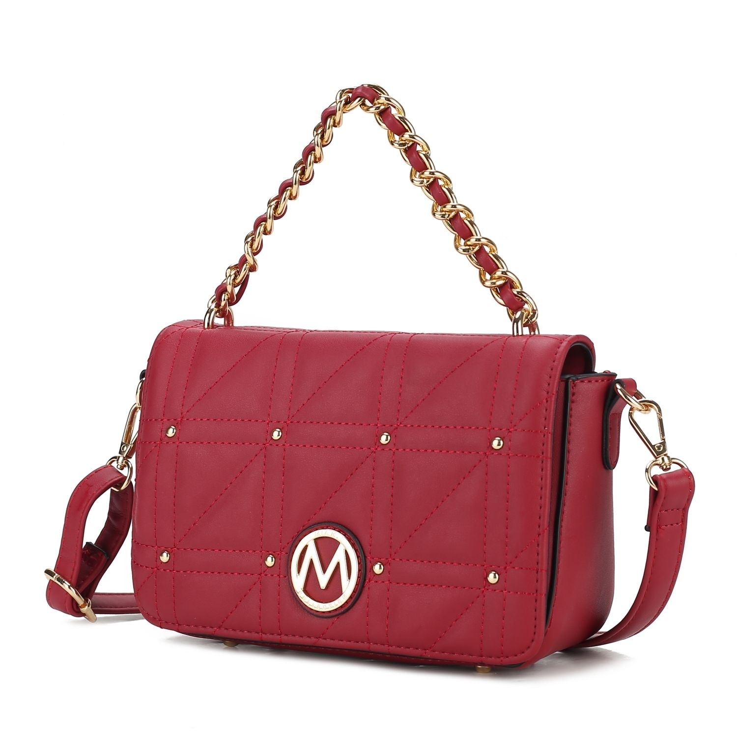 MKF Collection Arabella Vegan Leather Women's Shoulder Bag By Mia K - Red