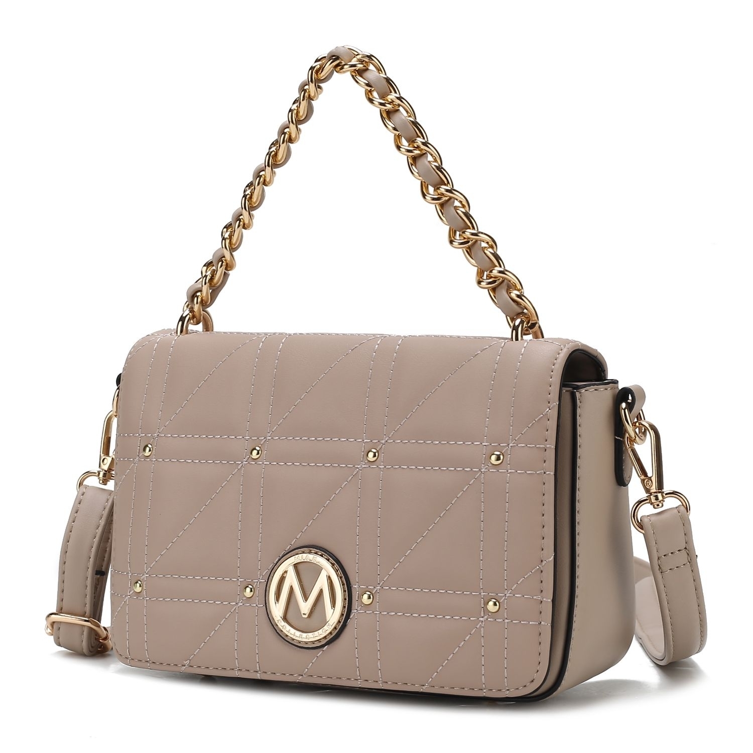 MKF Collection Arabella Vegan Leather Women's Shoulder Bag By Mia K - Taupe