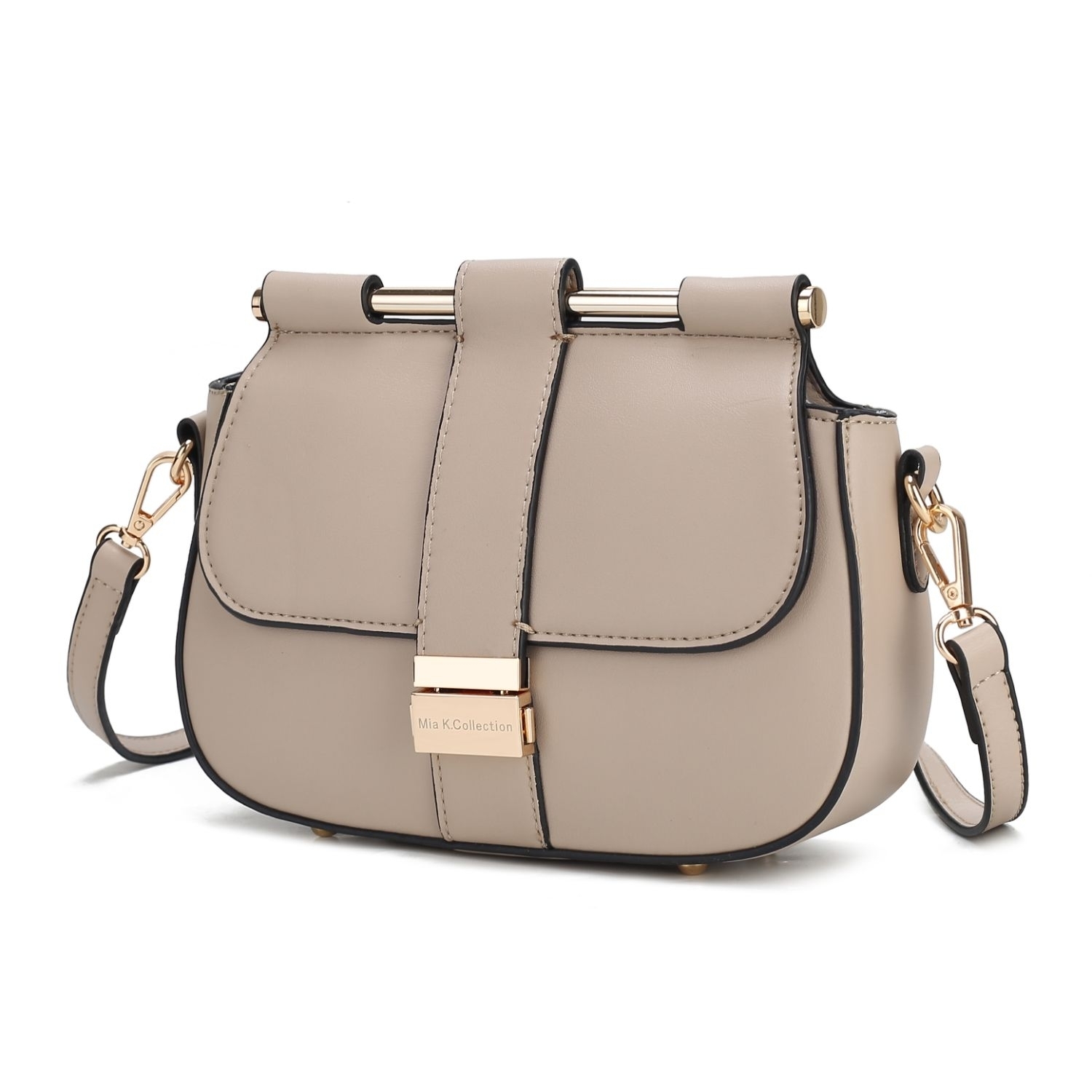 MKF Collection Londyn Vegan Leather Women's Shoulder By Mia K.- - Taupe