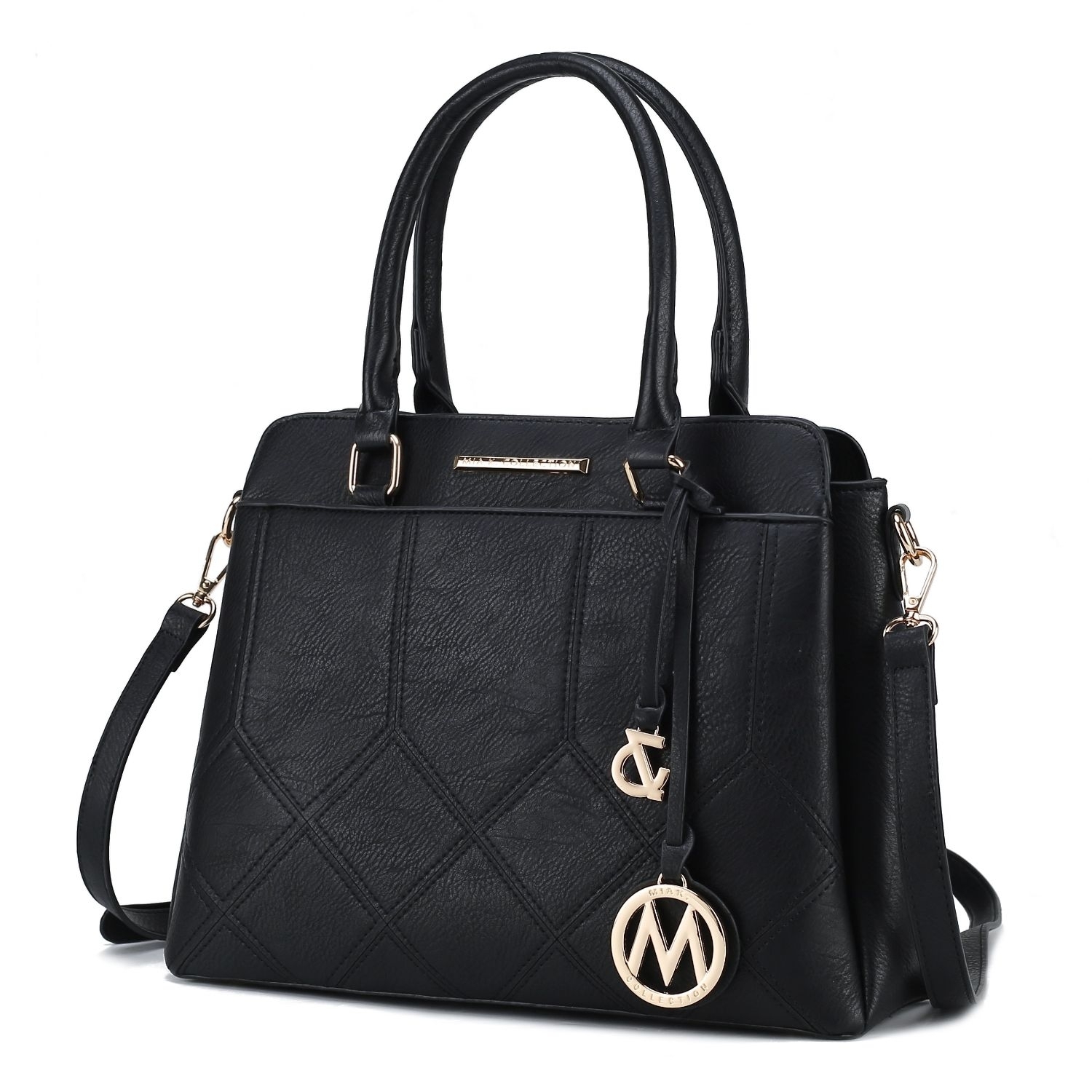 MKF Collection Elodie Triple Compartment Women's Tote Bag By Mia K - Black