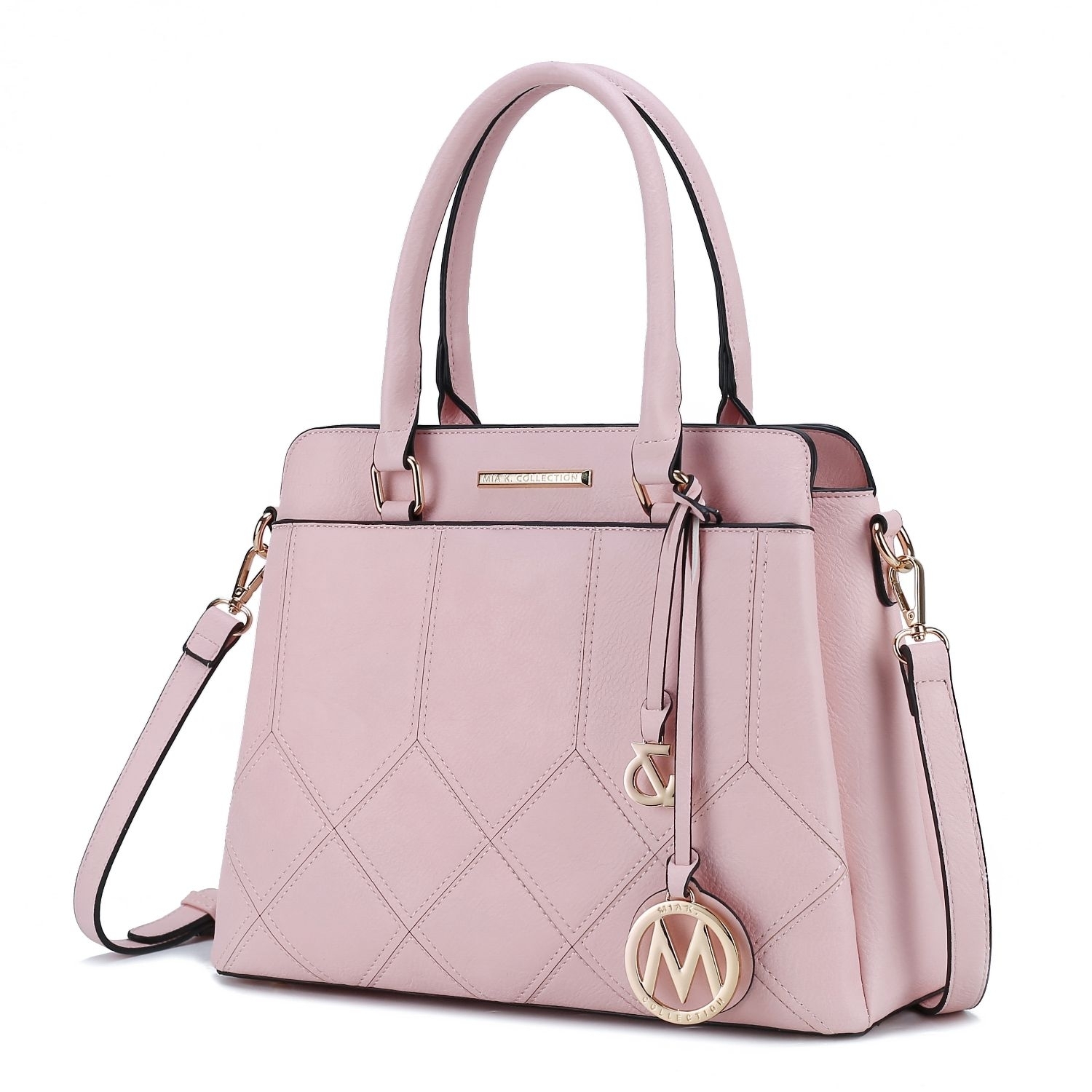MKF Collection Elodie Triple Compartment Women's Tote Bag By Mia K - Blush