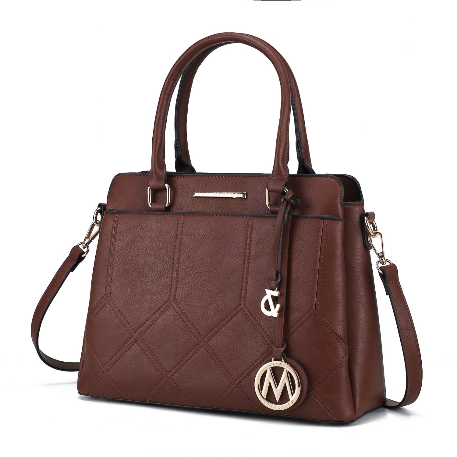 MKF Collection Elodie Triple Compartment Women's Tote Bag By Mia K - Coffee