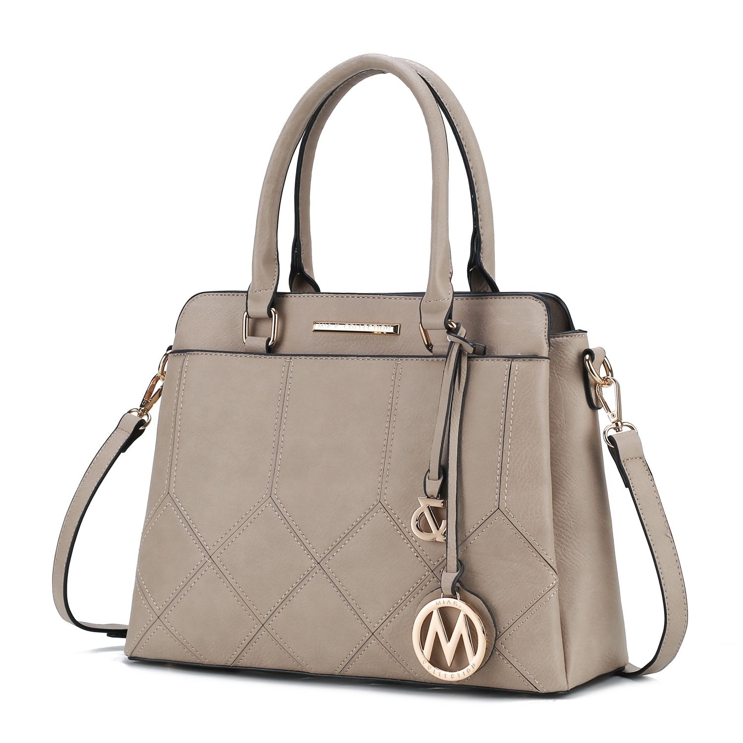 MKF Collection Elodie Triple Compartment Women's Tote Bag By Mia K - Taupe