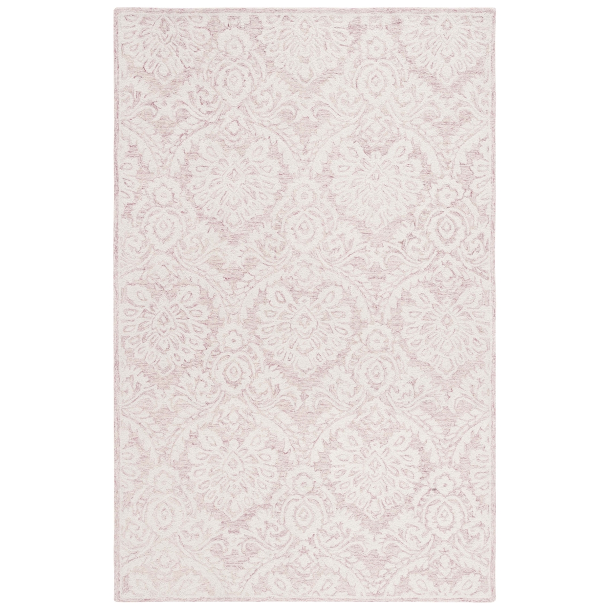 Safavieh BLM106U Blossom Pink / Ivory - Grey / Ivory, 8' X 10' Rectangle