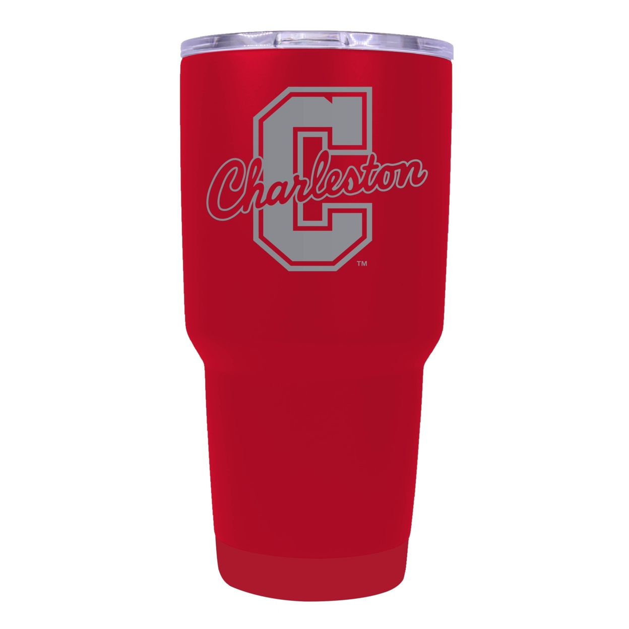 College Of Charleston 24 Oz Laser Engraved Stainless Steel Insulated Tumbler - Choose Your Color. - Coral