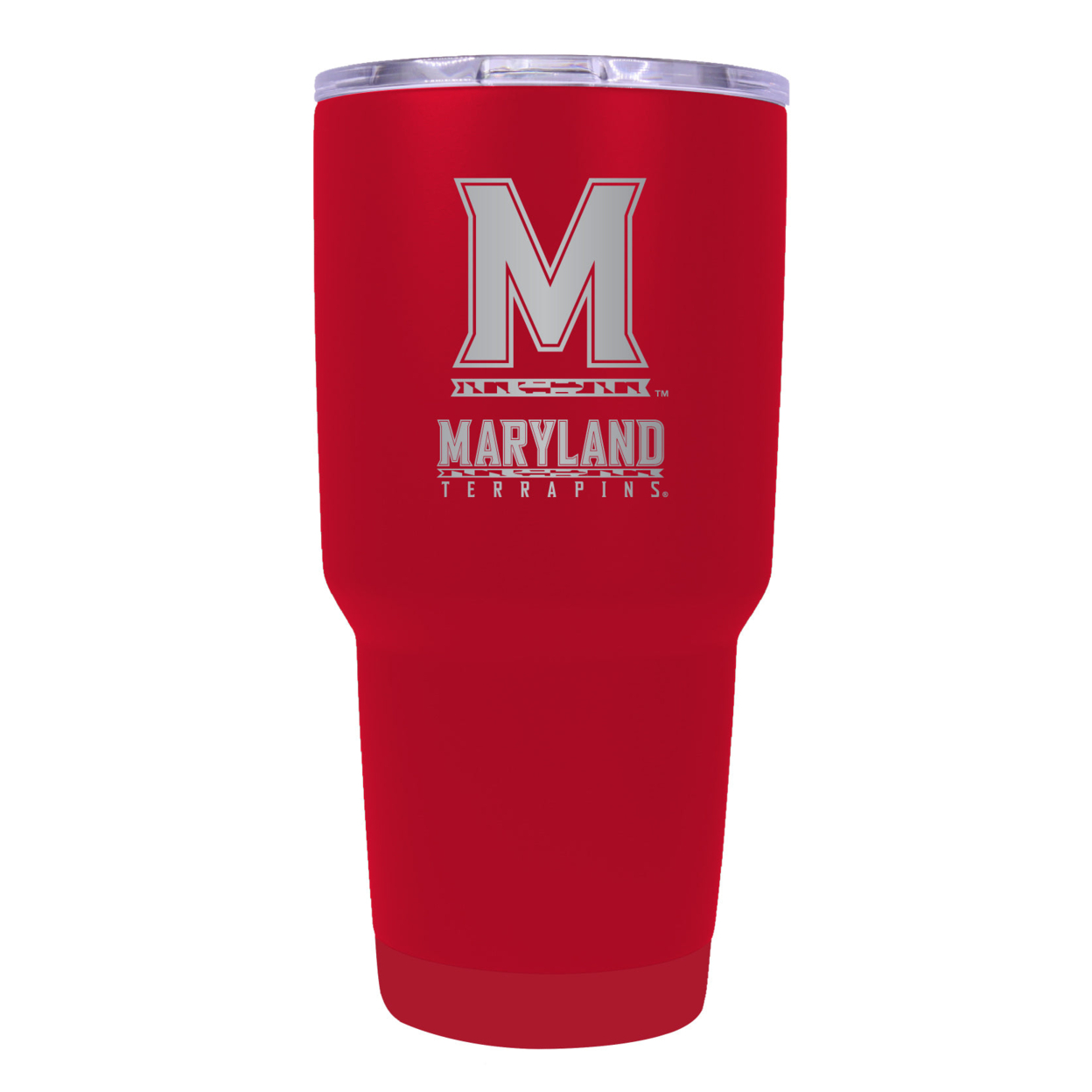 Maryland Terrapins 24 Oz Insulated Tumbler Etched - Choose Your Color - Coral