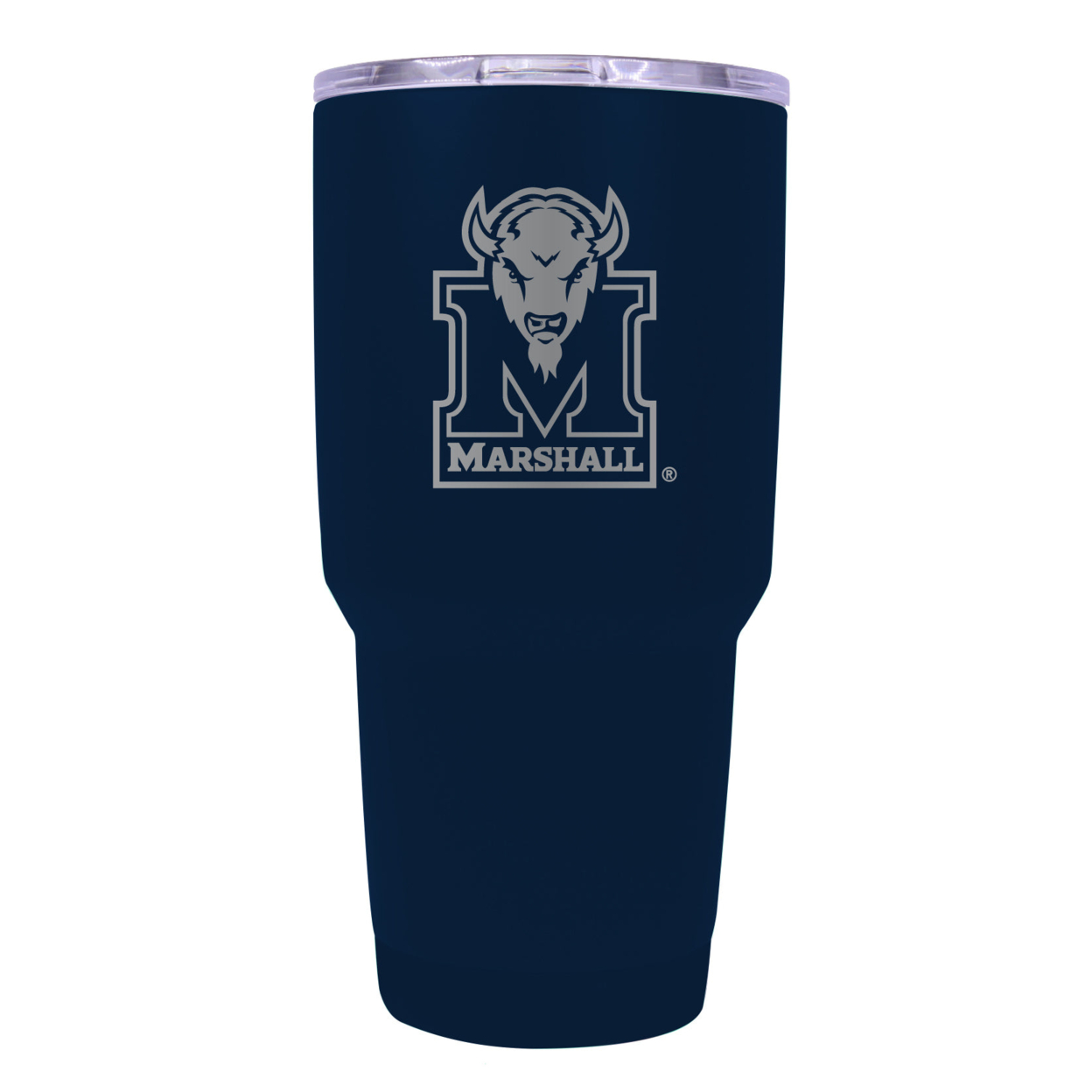 Marshall Thundering Herd 24 Oz Insulated Tumbler Etched - Choose Your Color - Seafoam
