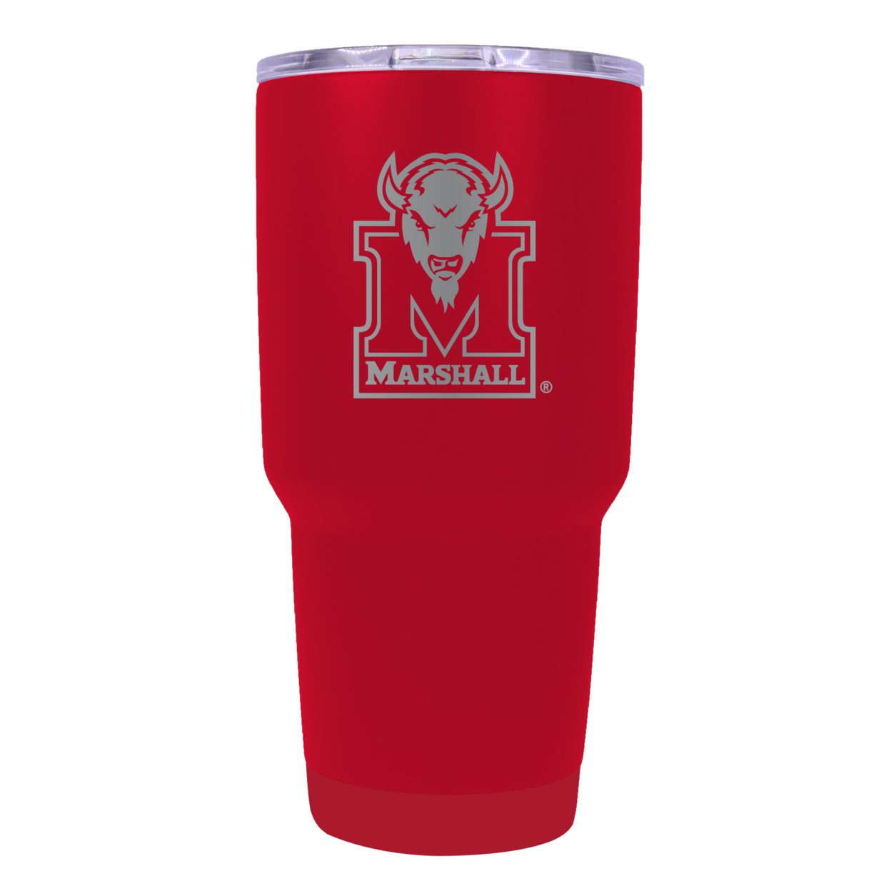 Marshall Thundering Herd 24 Oz Insulated Tumbler Etched - Choose Your Color - Coral