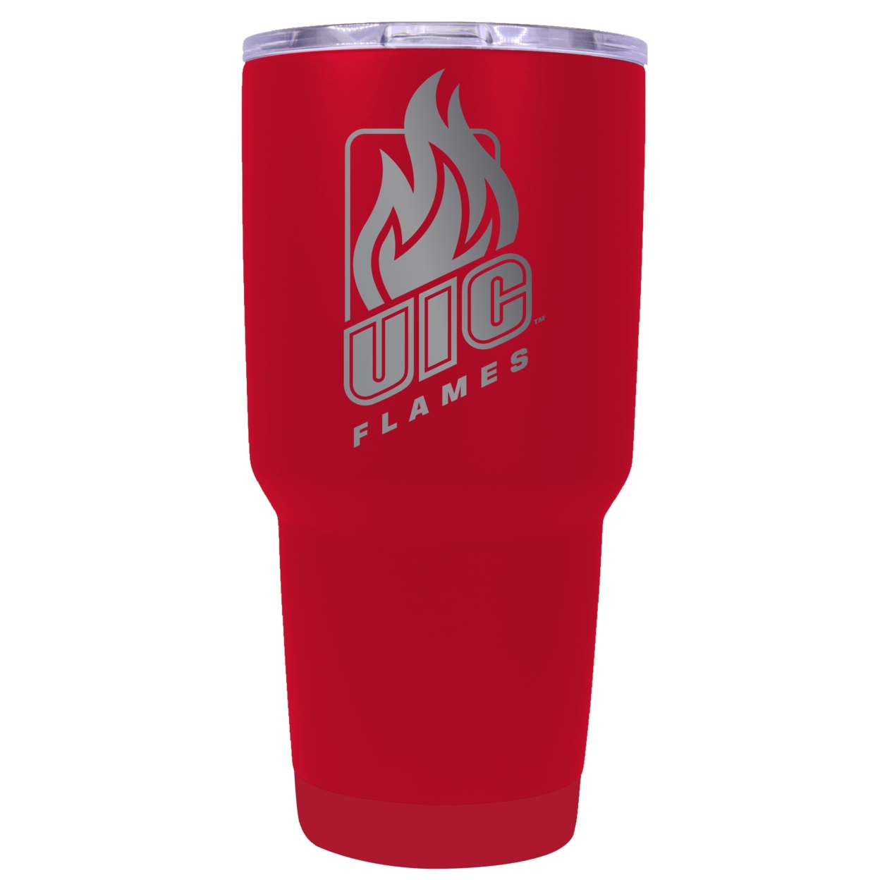 University Of Illinois At Chicago 24 Oz Laser Engraved Stainless Steel Insulated Tumbler - Choose Your Color. - Red