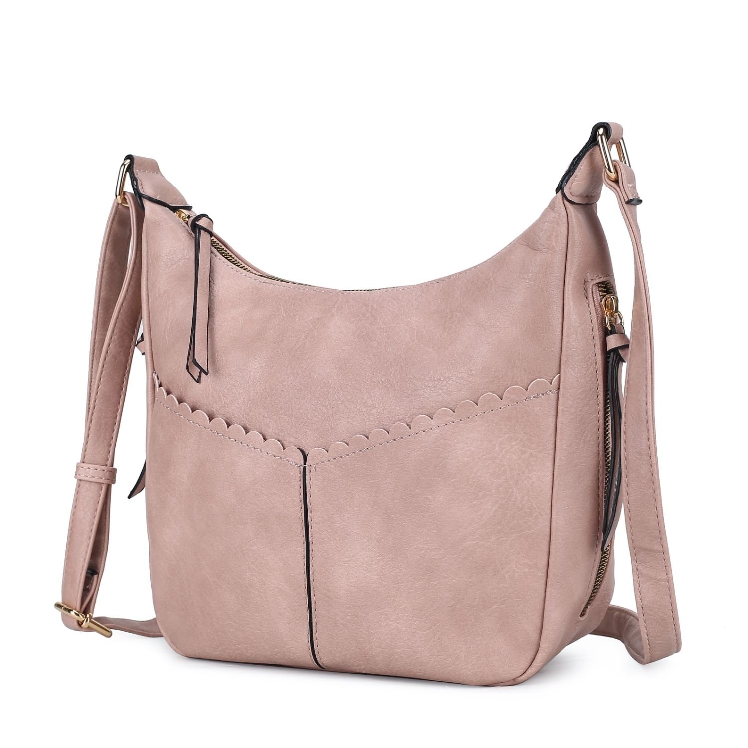 MKF Collection Valencia Vegan Leather Women's Shoulder Bag By Mia K - Pink