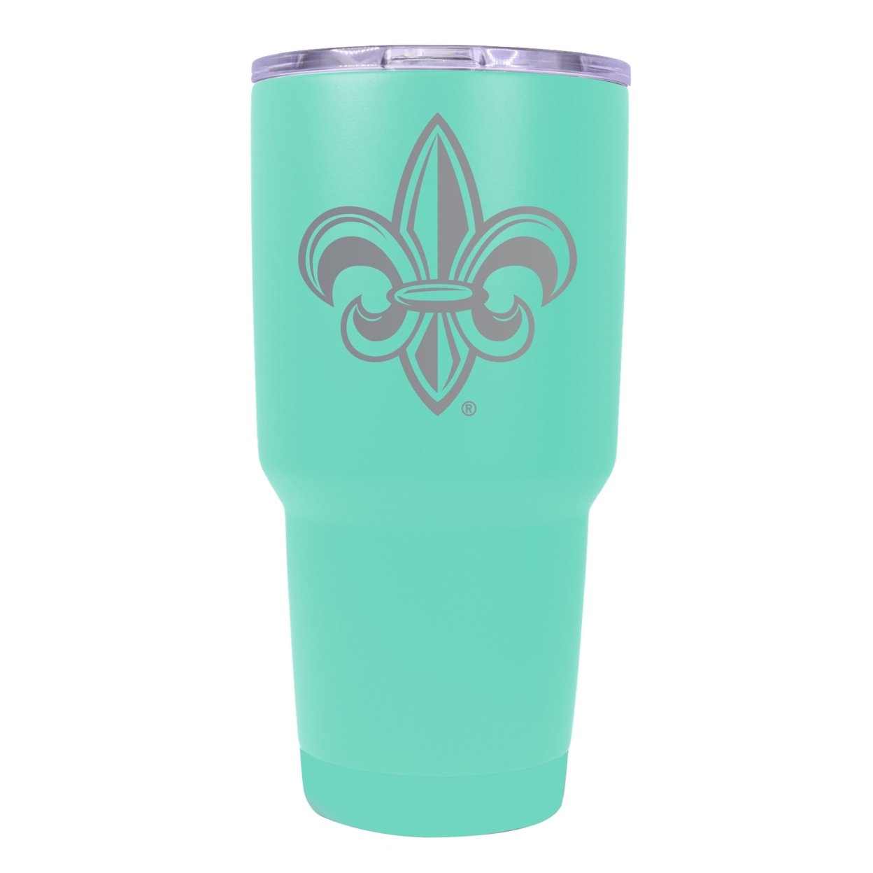 Louisiana At Lafayette 24 Oz Laser Engraved Stainless Steel Insulated Tumbler - Choose Your Color. - Seafoam
