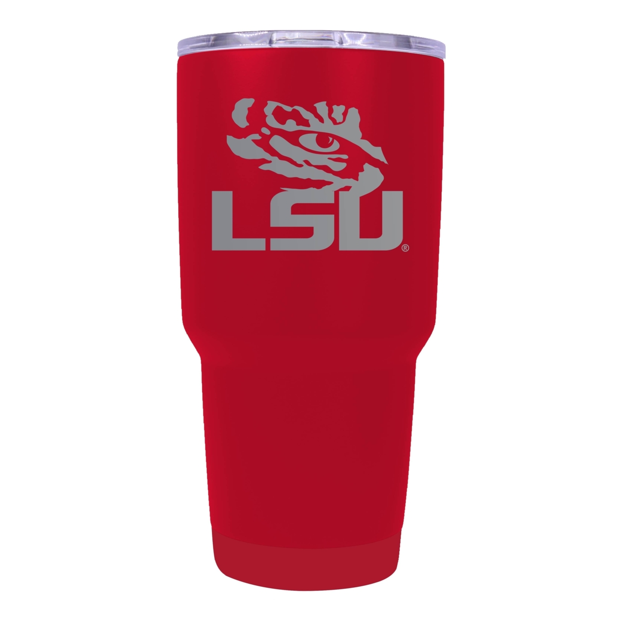 LSU Tigers 24 Oz Laser Engraved Stainless Steel Insulated Tumbler - Choose Your Color. - Red