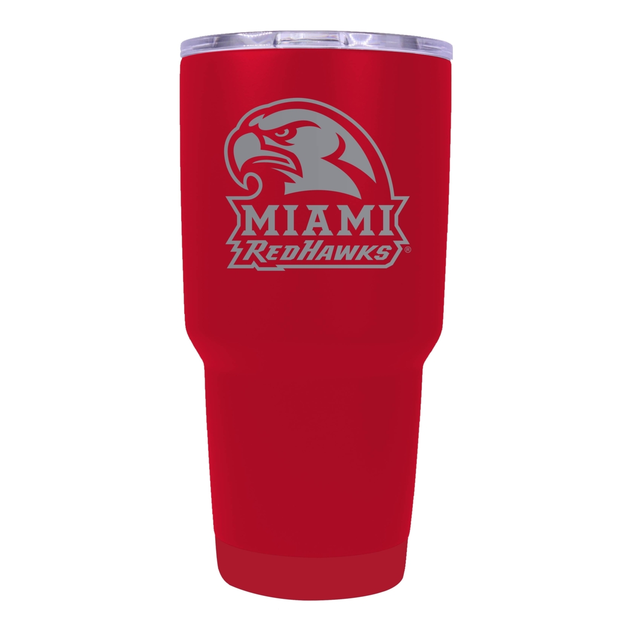 Miami University Of Ohio 24 Oz Laser Engraved Stainless Steel Insulated Tumbler - Choose Your Color. - Red