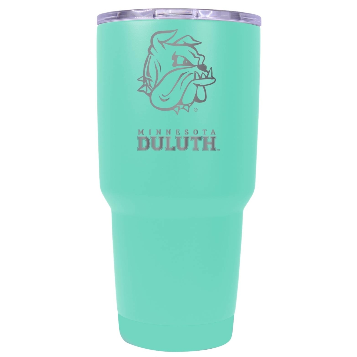 Minnesota Duluth Bulldogs 24 Oz Laser Engraved Stainless Steel Insulated Tumbler - Choose Your Color. - Seafoam