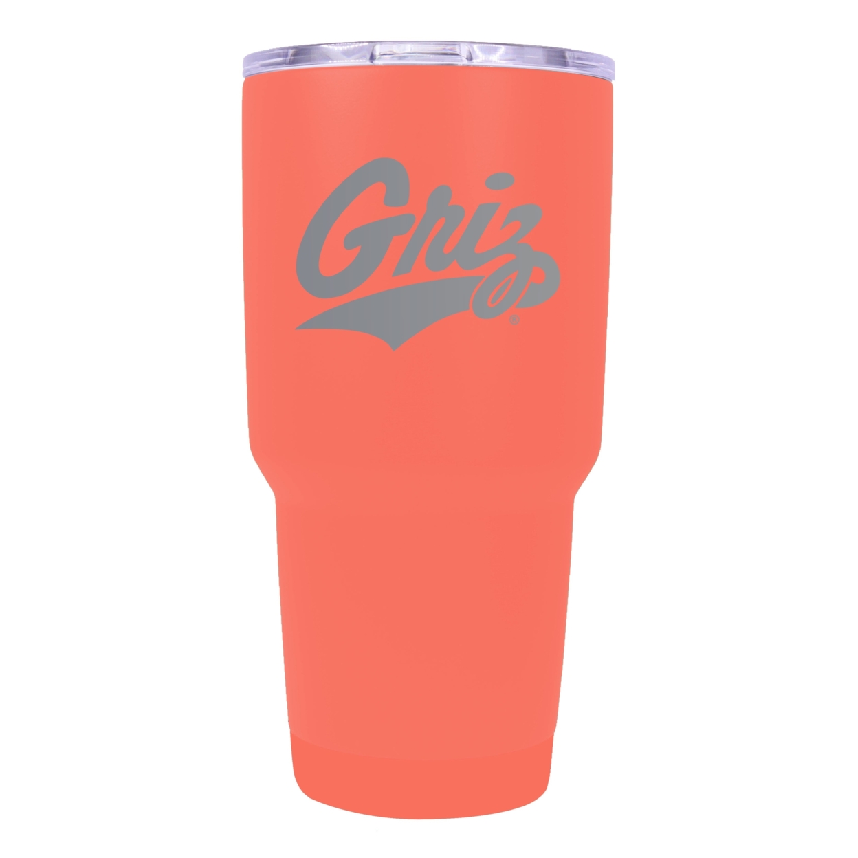 Montana University 24 Oz Laser Engraved Stainless Steel Insulated Tumbler - Choose Your Color. - Coral