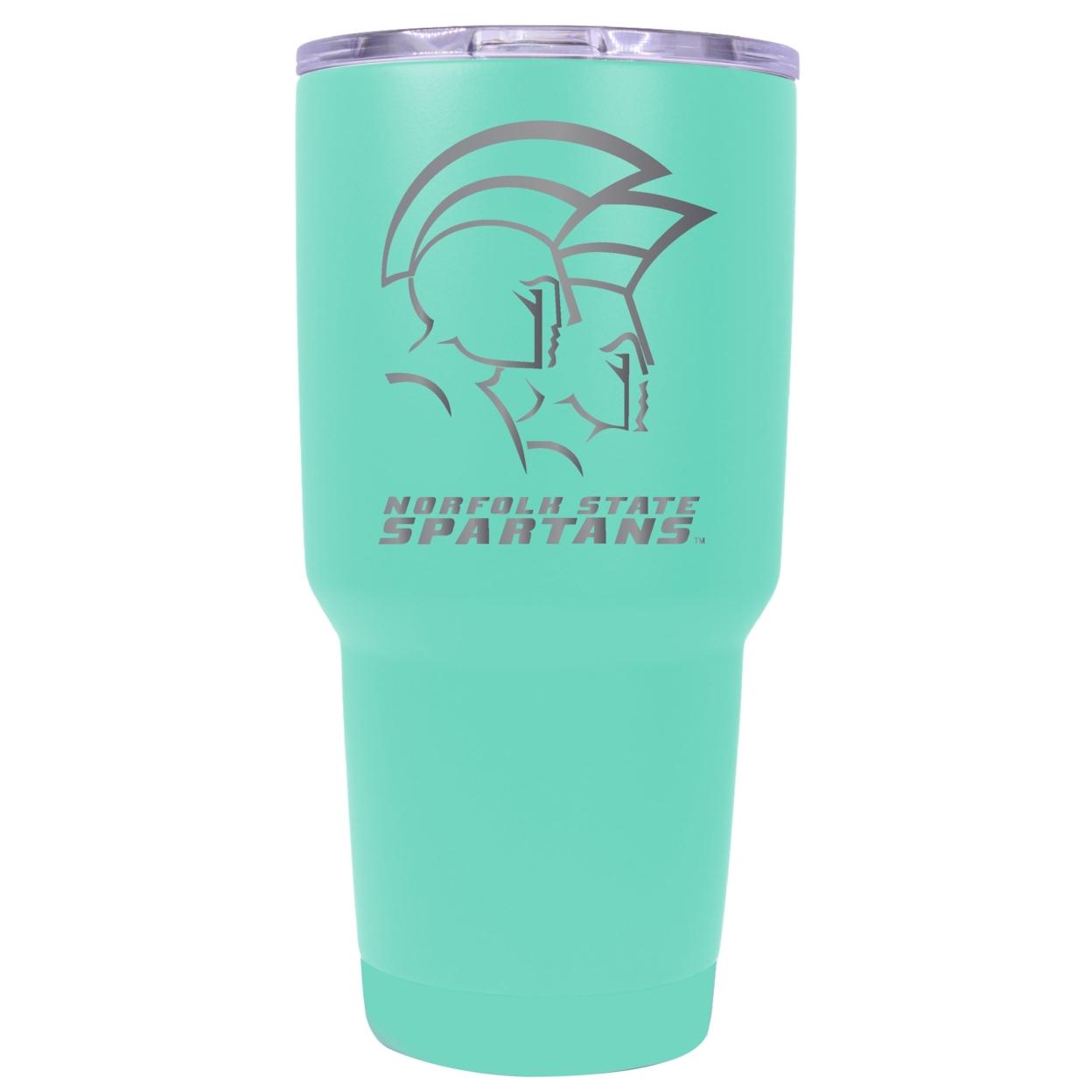 Norfolk State University 24 Oz Laser Engraved Stainless Steel Insulated Tumbler - Choose Your Color. - Seafoam