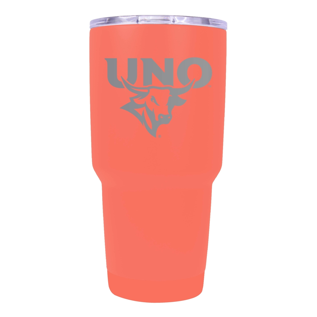 Nebraska At Omaha 24 Oz Laser Engraved Stainless Steel Insulated Tumbler - Choose Your Color. - Coral